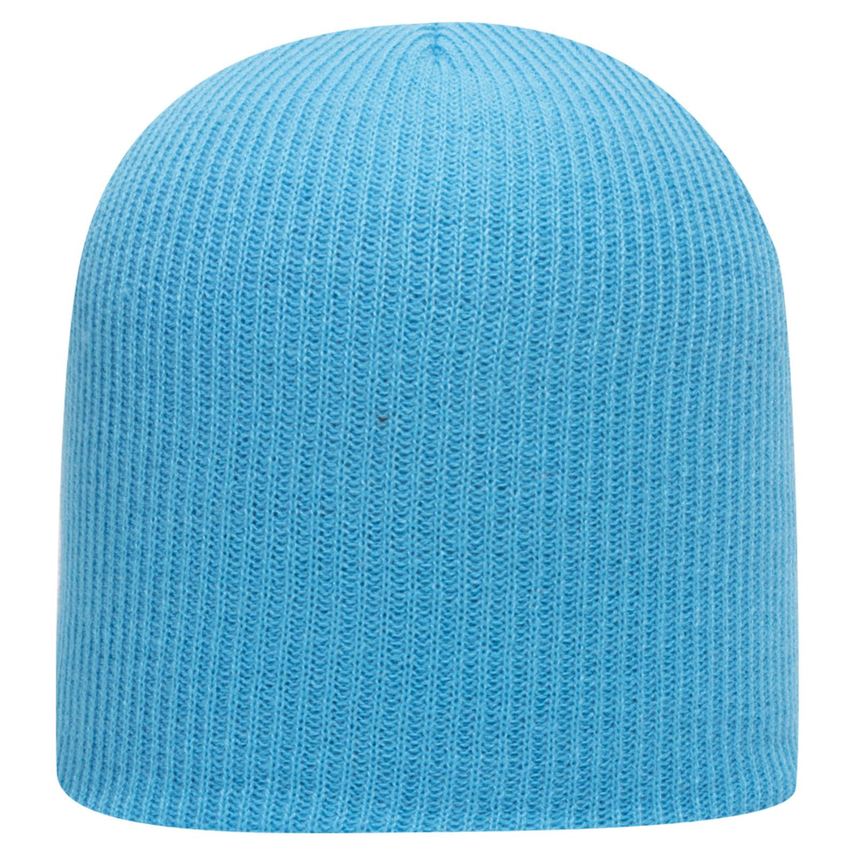 Front View of 097 - Aqua OTTO CAP 9 1/2" Premium Rib Knit Beanie