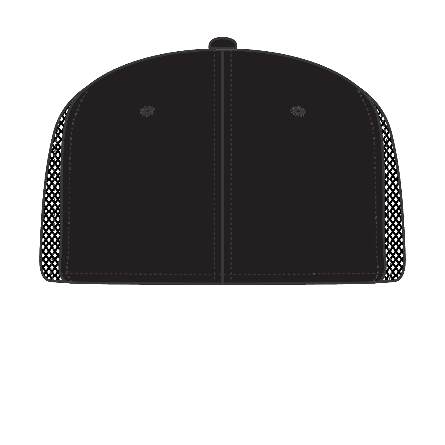 Front View of 11203 - Cork/Blk OTTO CAP "OTTO SNAP" 6 Panel Pro Style Mesh Back Trucker Snapback Hat