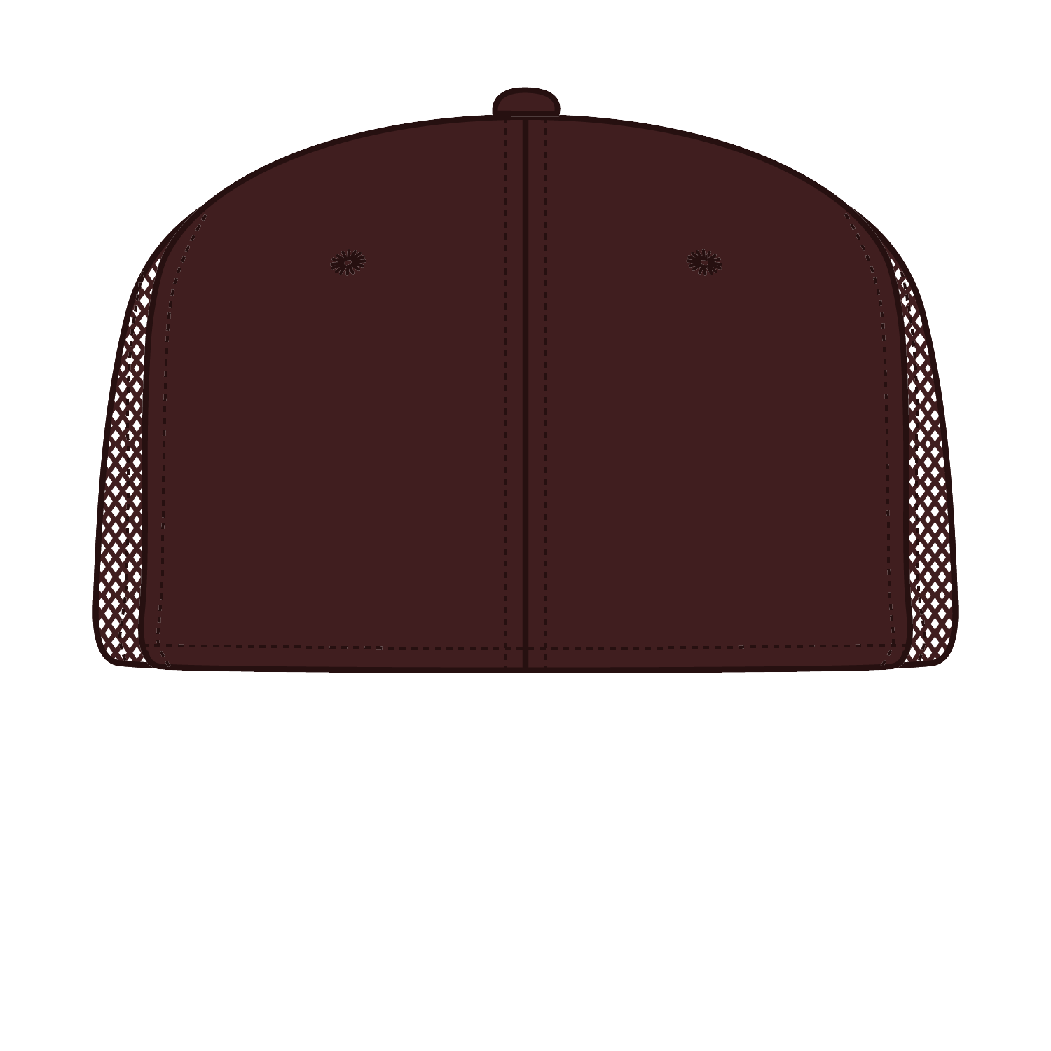 Front View of 11207 - Cork/Brn OTTO CAP "OTTO SNAP" 6 Panel Pro Style Mesh Back Trucker Snapback Hat