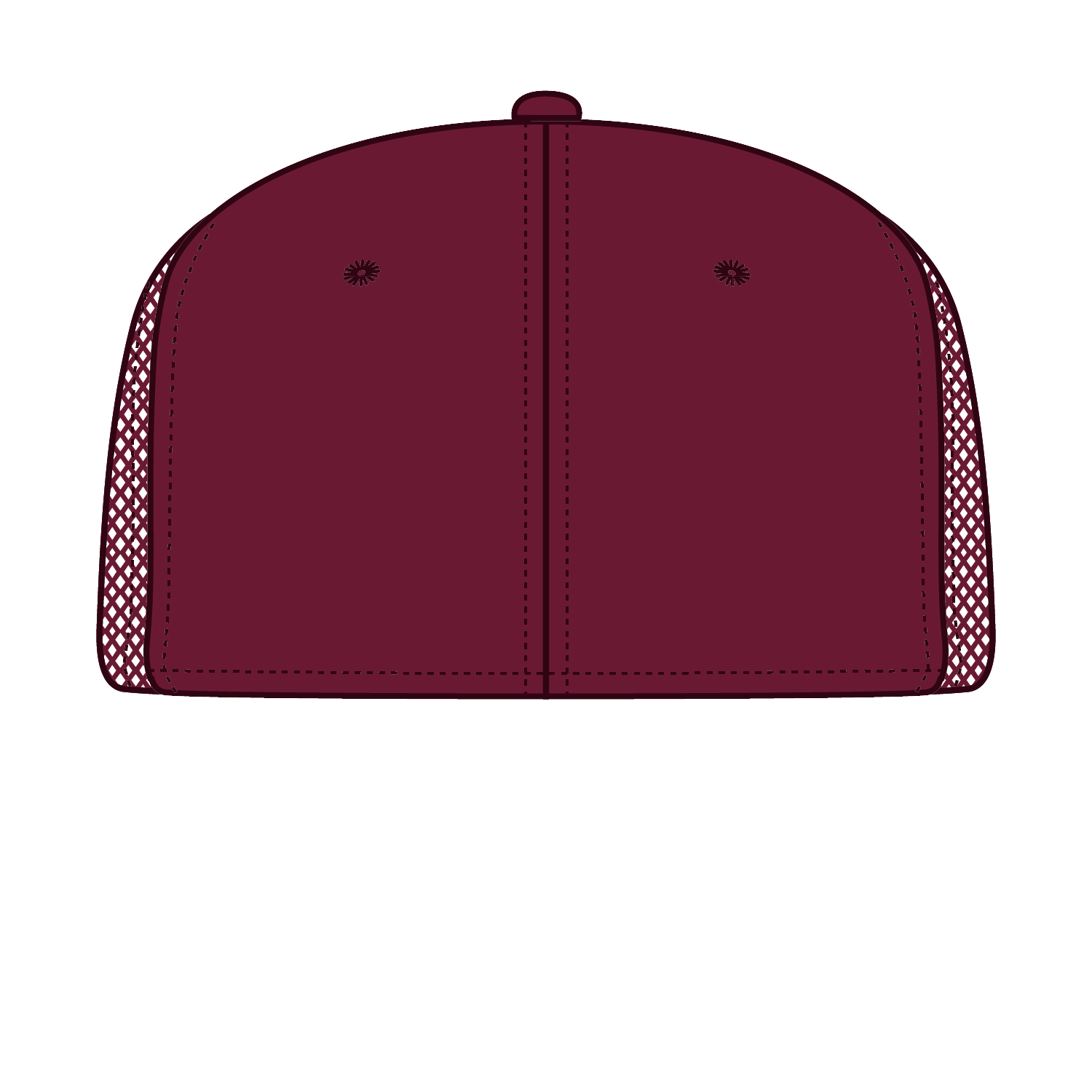 Front View of 11219 - Cork/Bg Mrn OTTO CAP "OTTO SNAP" 6 Panel Pro Style Mesh Back Trucker Snapback Hat