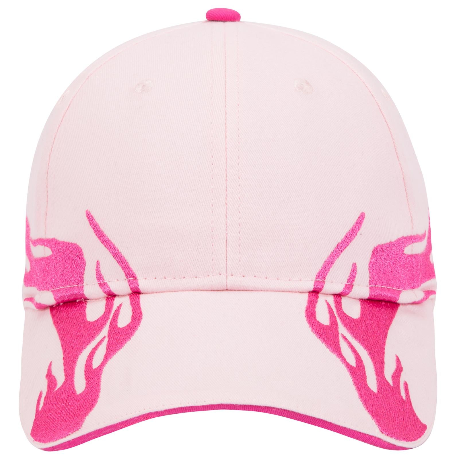 Front View of 124242D - S.Pnk/H.Pnk/H.Pnk OTTO CAP 6 Panel Low Profile Baseball Cap