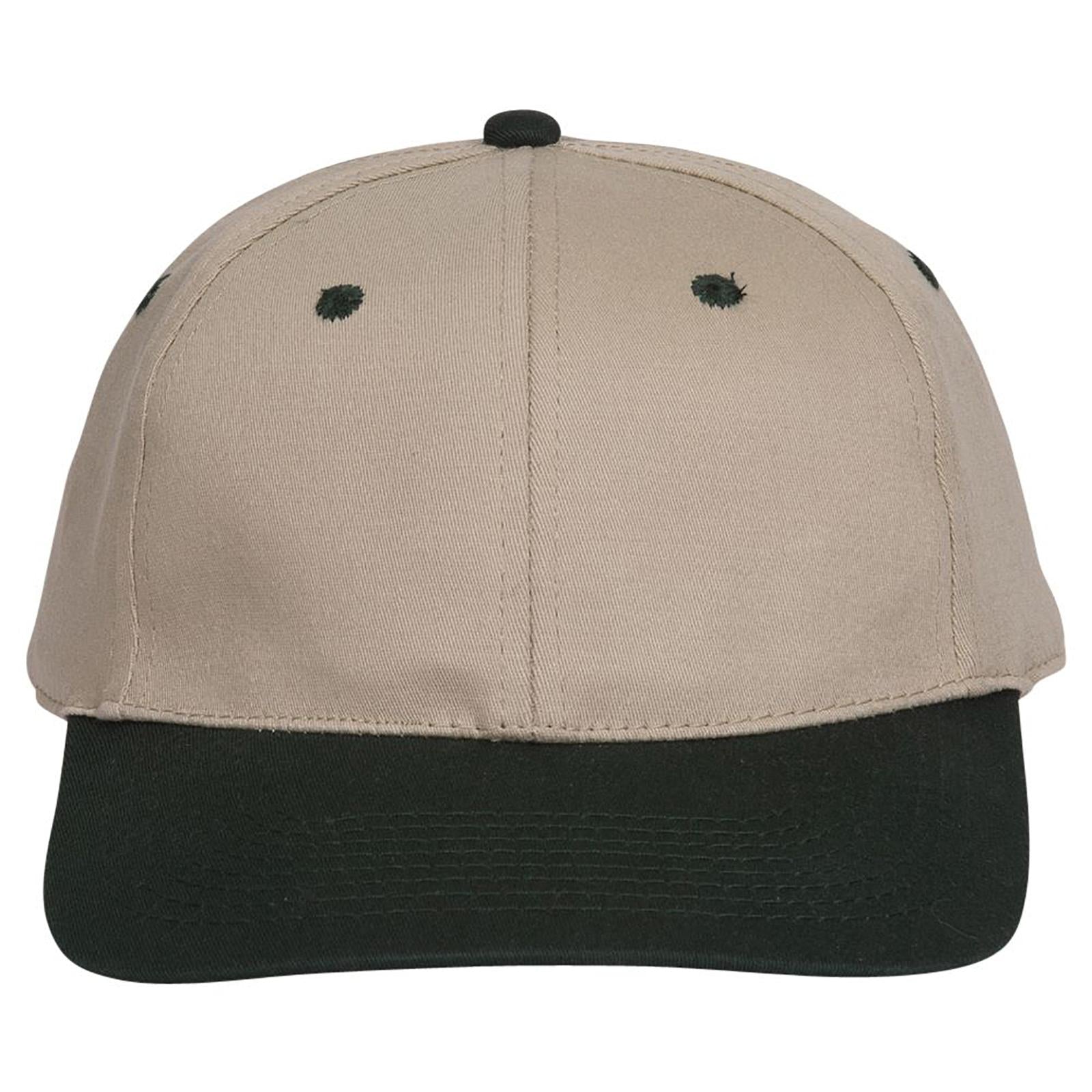 Right View of 1732 - Dk.Grn/Kha OTTO CAP "OTTO FLEX" Fitted 6 Panel Low Profile Baseball Cap