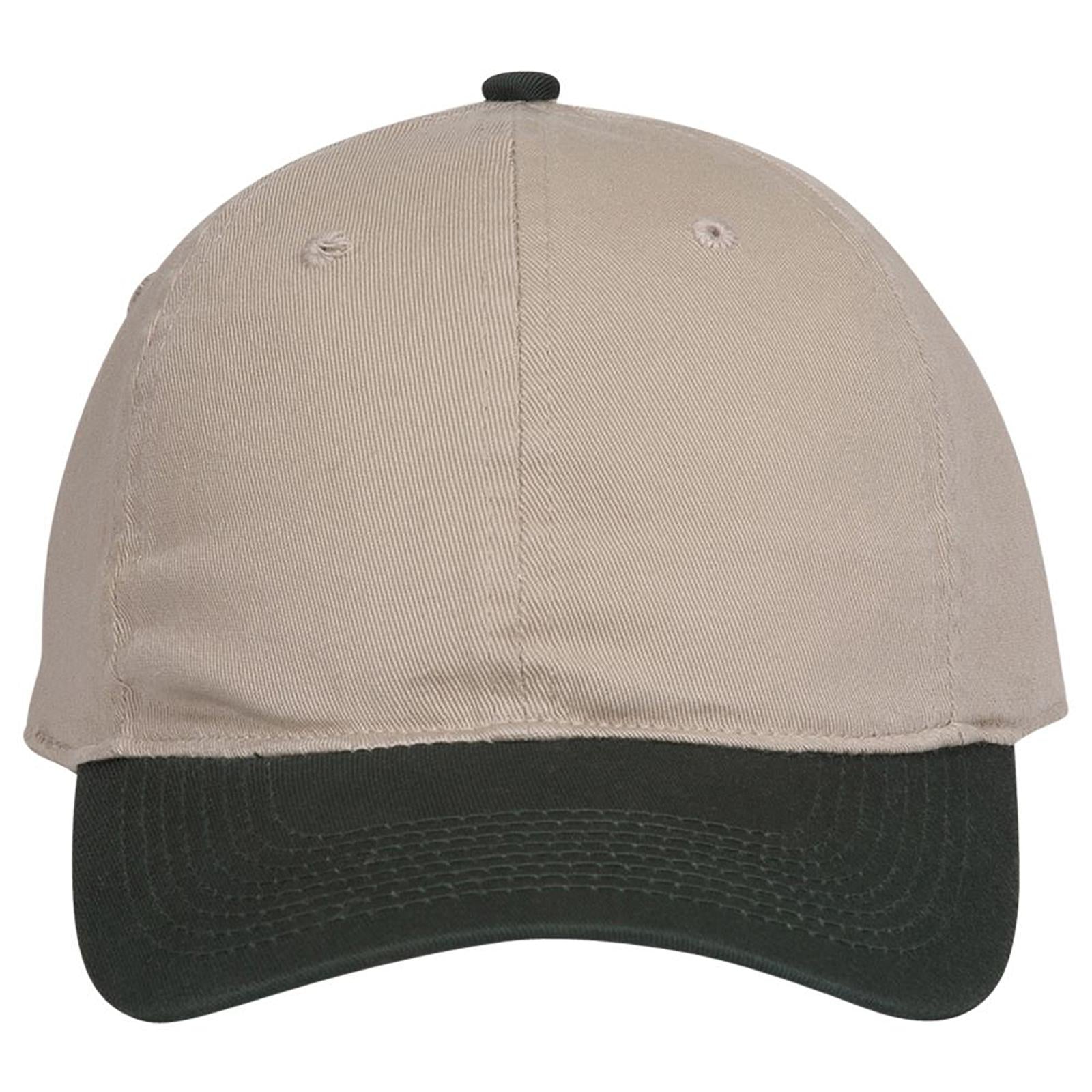 Right View of 1732 - Dk.Grn/Kha OTTO CAP "OTTO FLEX" Fitted 6 Panel Low Profile Dad Hat