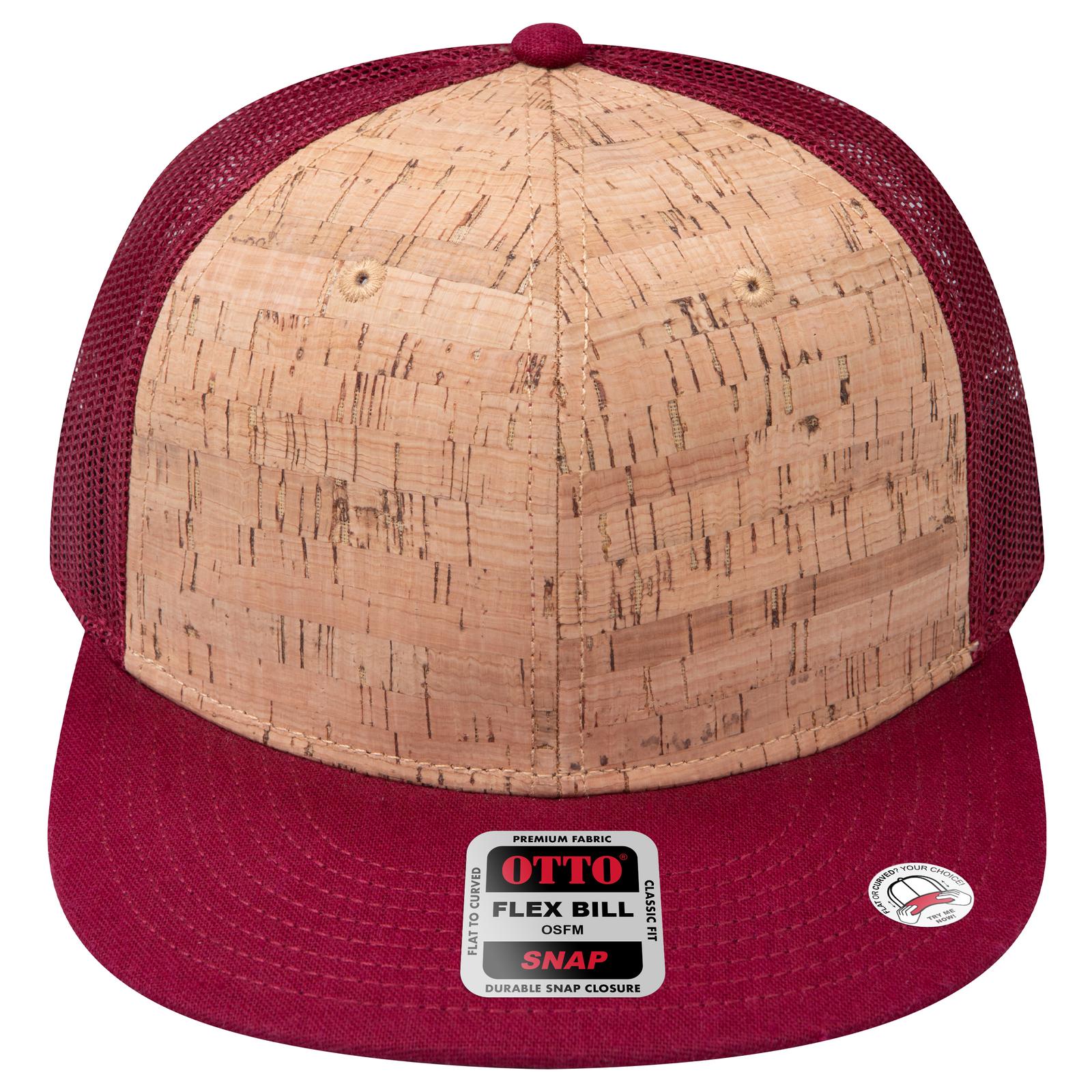 Right View of 1911219 - Bg Mrn/Crk/Bg Mrn OTTO CAP "OTTO SNAP" 6 Panel Pro Style Mesh Back Trucker Snapback Hat