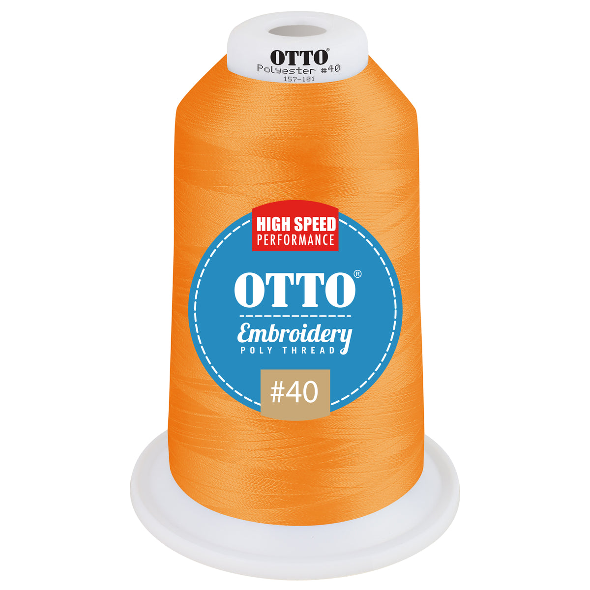 Front View of 3144 - Thread 3144 OTTO Embroidery Poly Thread #40 5,500 yd. King Cone