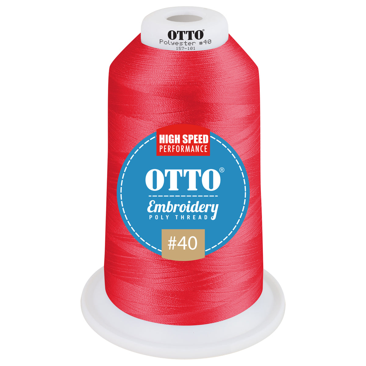 Front View of 3186 - Thread 3186 OTTO Embroidery Poly Thread #40 5,500 yd. King Cone