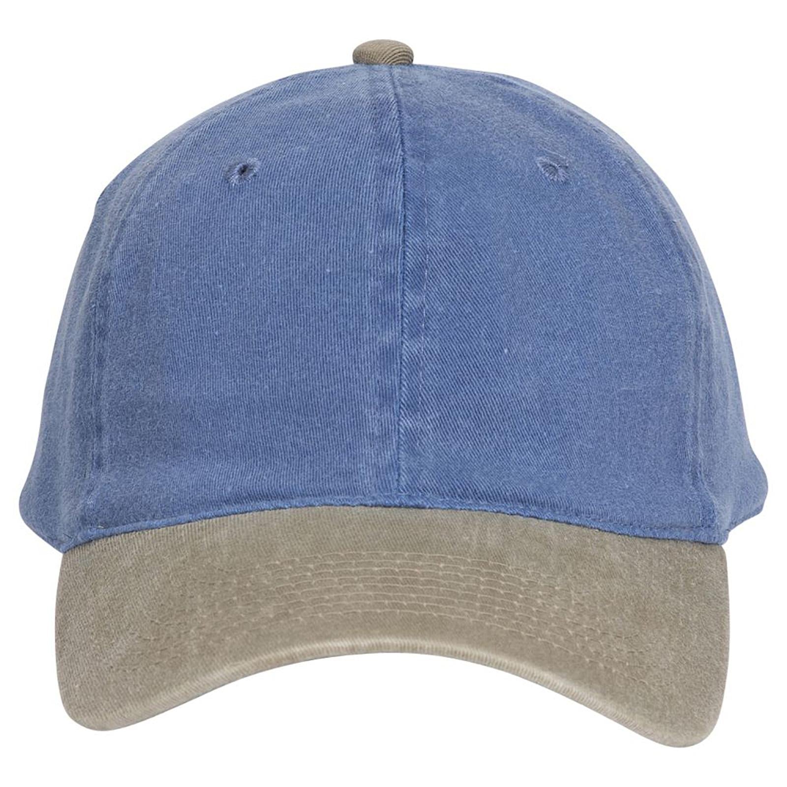 Right View of 3230 - Kha/Sk.Blu OTTO CAP "OTTO FLEX" Fitted 6 Panel Low Profile Dad Hat