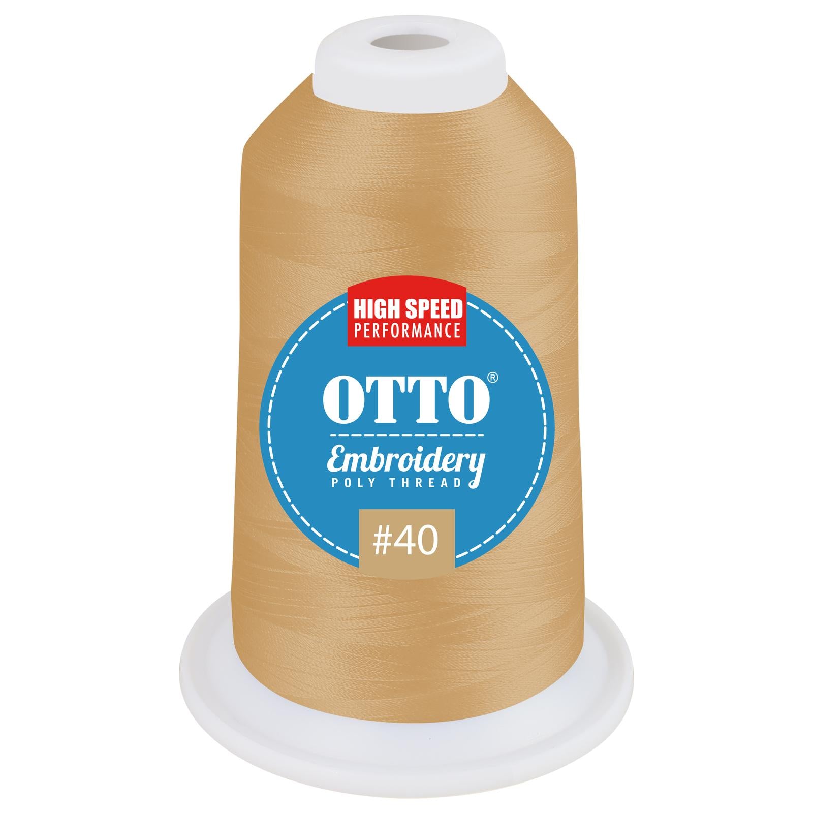 Front View of 3465 - Thread 3465 OTTO Embroidery Poly Thread #40 1,100 yd. Cone