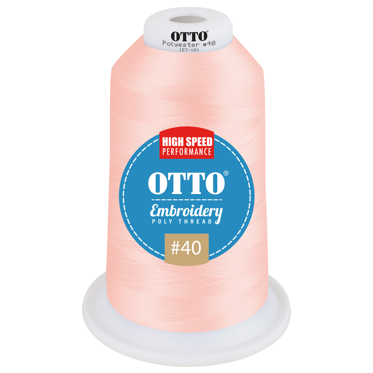 Front View of 3489 - Thread 3489 OTTO Embroidery Poly Thread #40 5,500 yd. King Cone