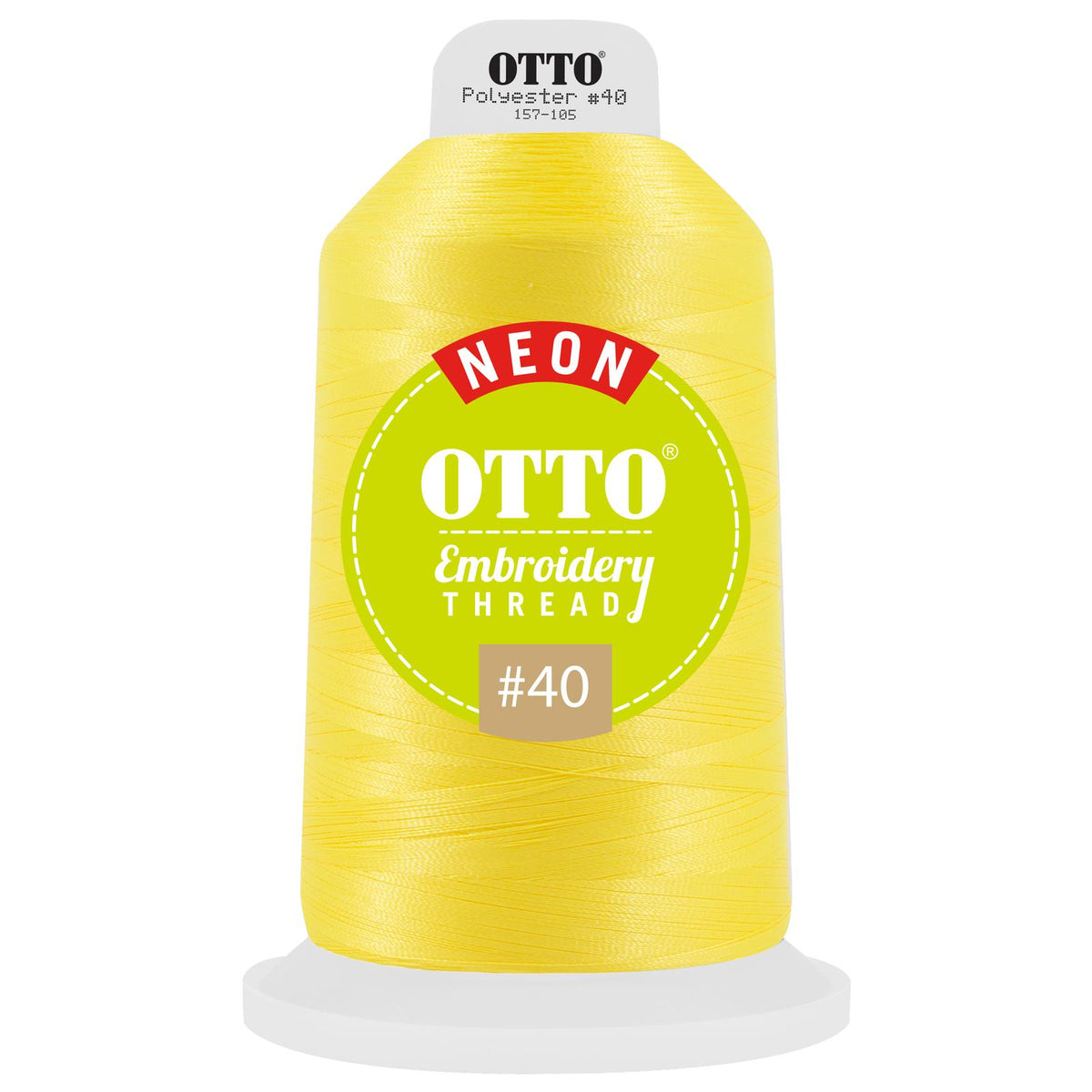 Front View of 3803 - Thread 3803 OTTO Embroidery Neon Thread #40 5,500 yd. King Cone