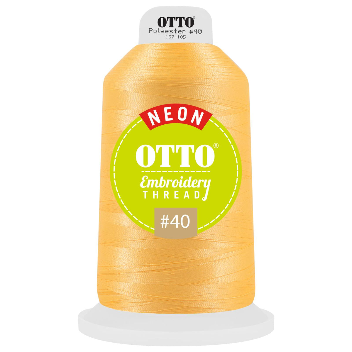 Front View of 3904 - Thread 3904 OTTO Embroidery Neon Thread #40 5,500 yd. King Cone