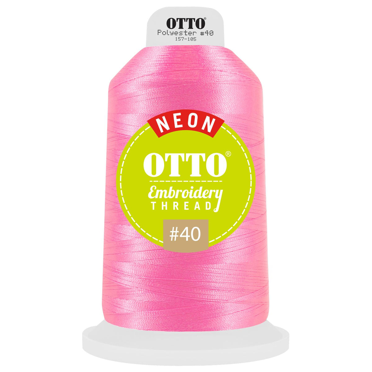 Front View of 3926 - Thread 3926 OTTO Embroidery Neon Thread #40 5,500 yd. King Cone