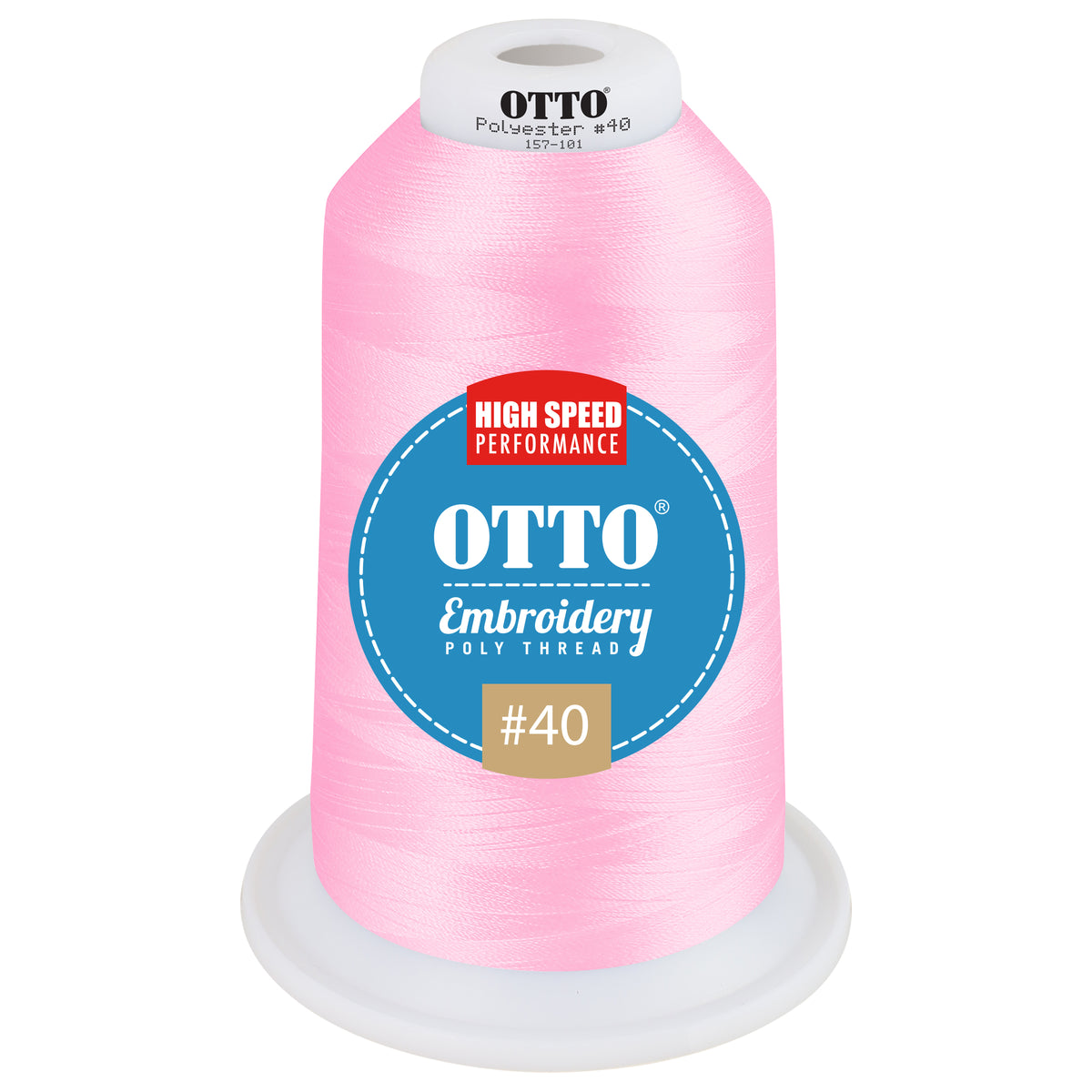 Front View of 3940 - Thread 3940 OTTO Embroidery Poly Thread #40 5,500 yd. King Cone
