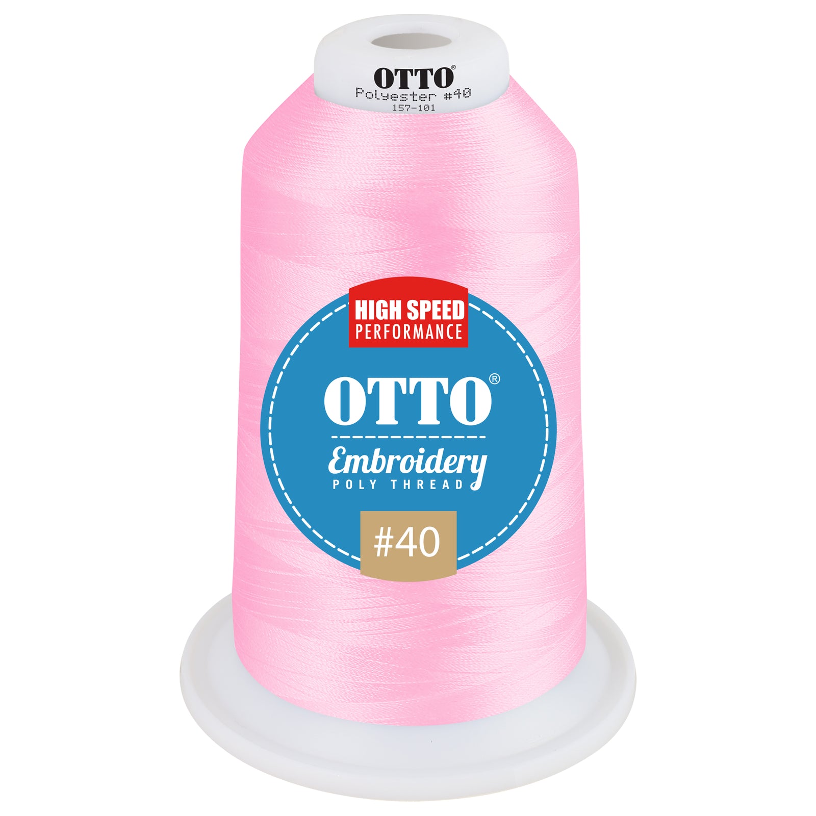 Front View of 3940 - Thread 3940 OTTO Embroidery Poly Thread #40 5,500 yd. King Cone