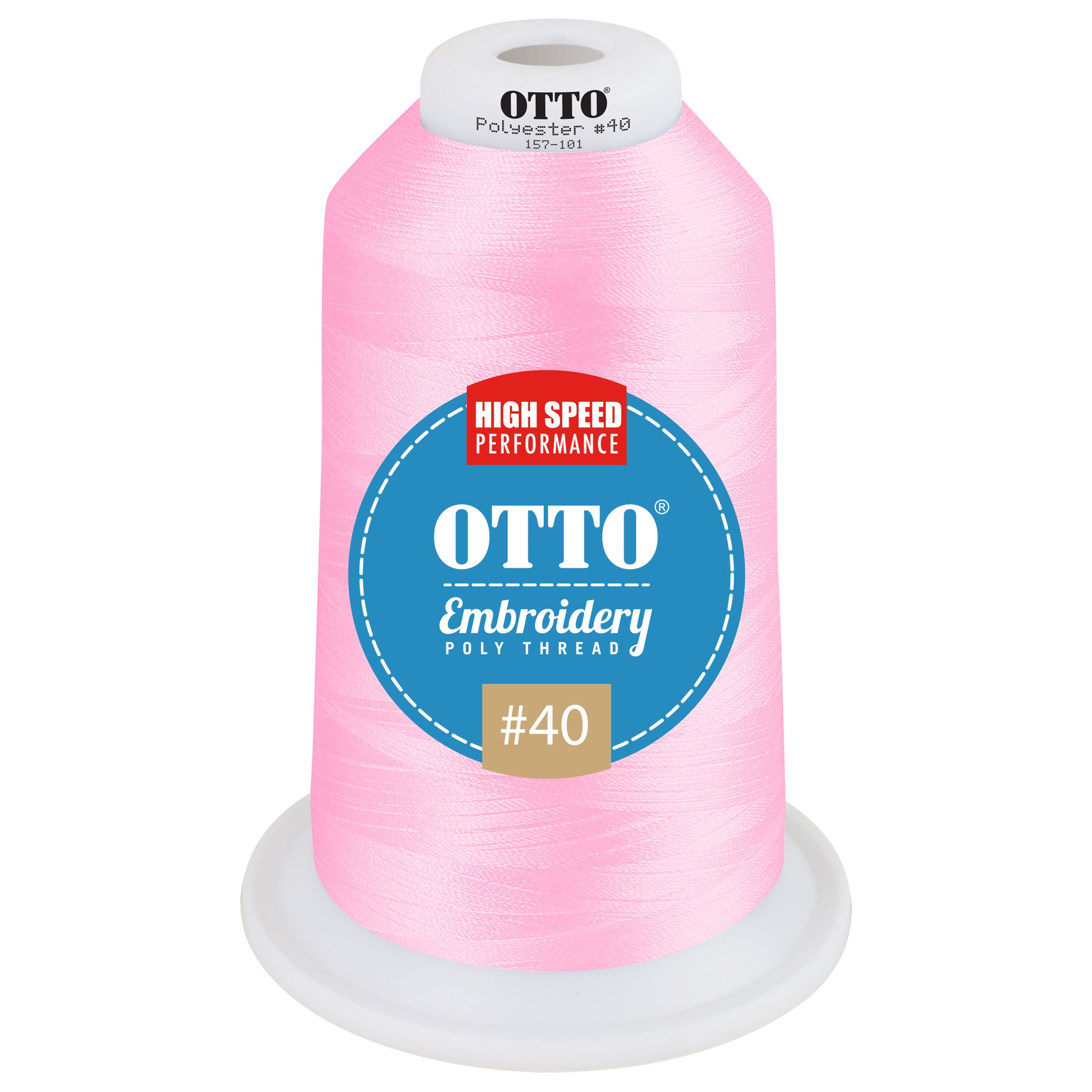 Front View of 3940 - Thread 3940 OTTO Embroidery Poly Thread #40 5,500 yd. King Cone