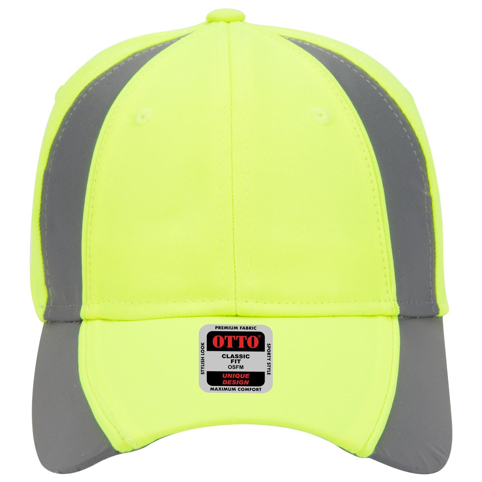 Right View of 4098 - N.Yel/Ref.Gry OTTO CAP 6 Panel Low Profile Baseball Cap