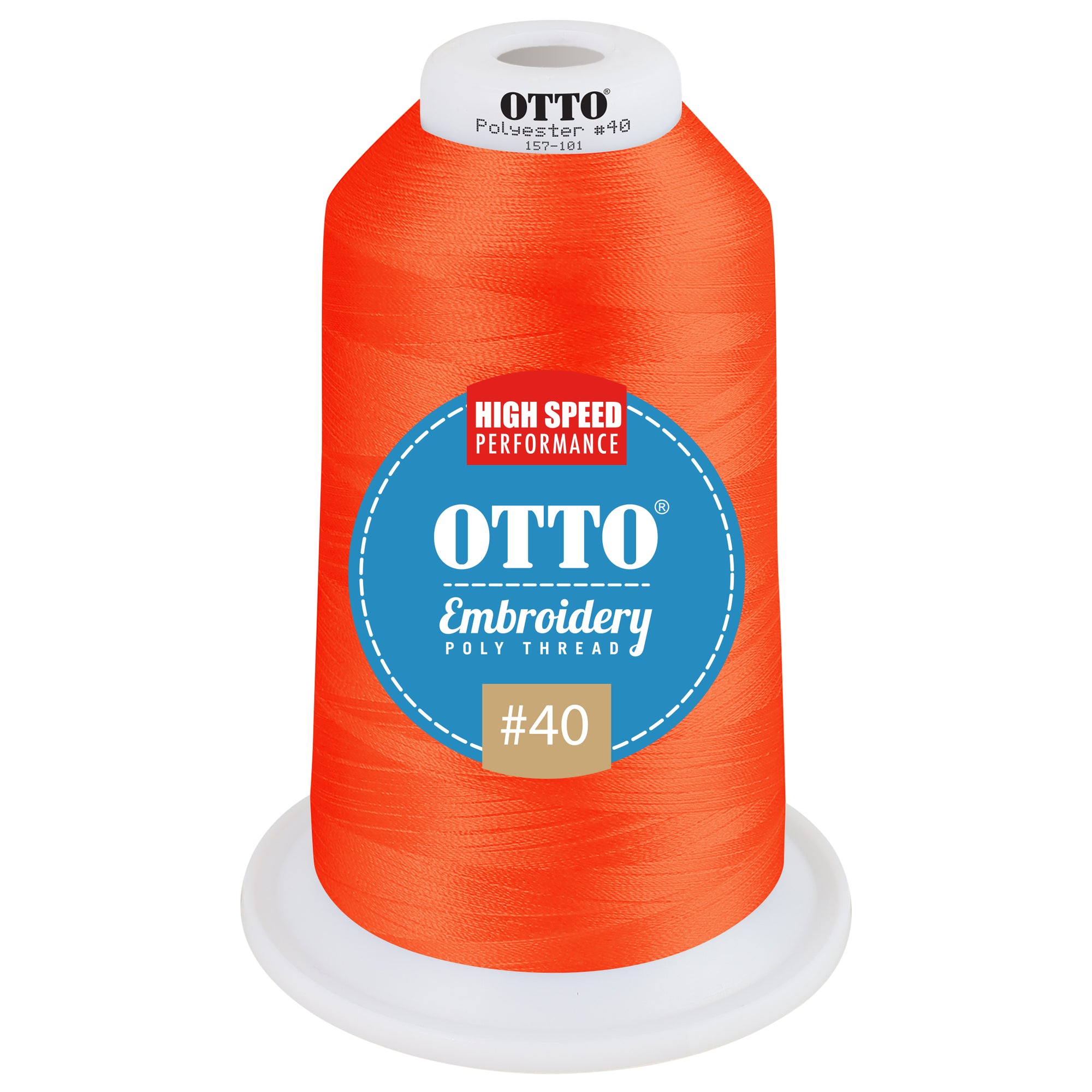 Front View of 41655 - Thread 41655 OTTO Embroidery Poly Thread #40 5,500 yd. King Cone