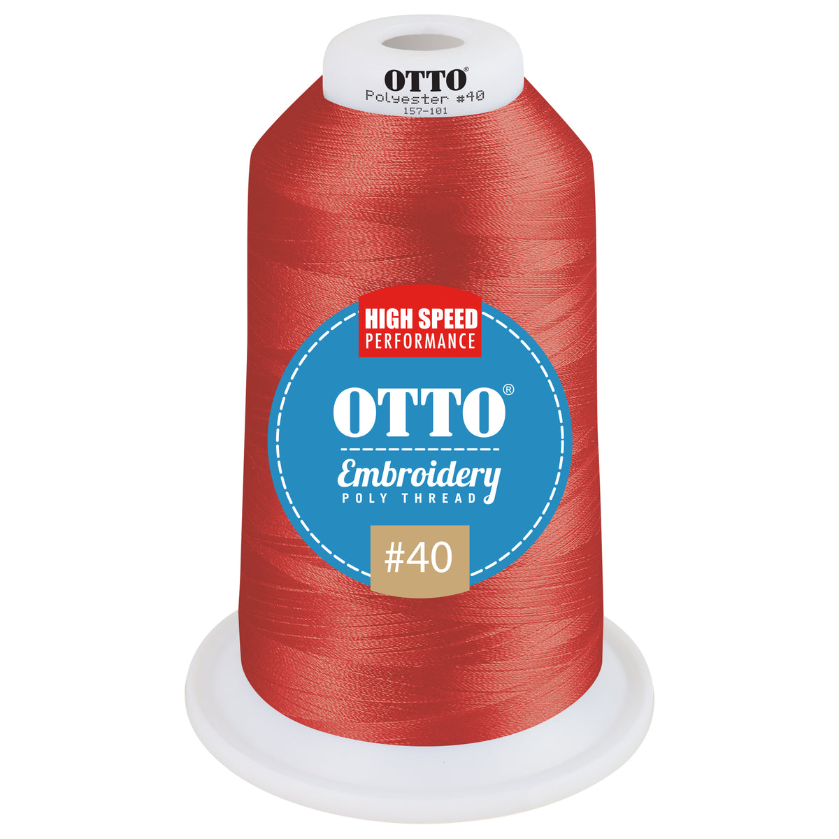 Front View of 41807 - Thread 41807 OTTO Embroidery Poly Thread #40 5,500 yd. King Cone