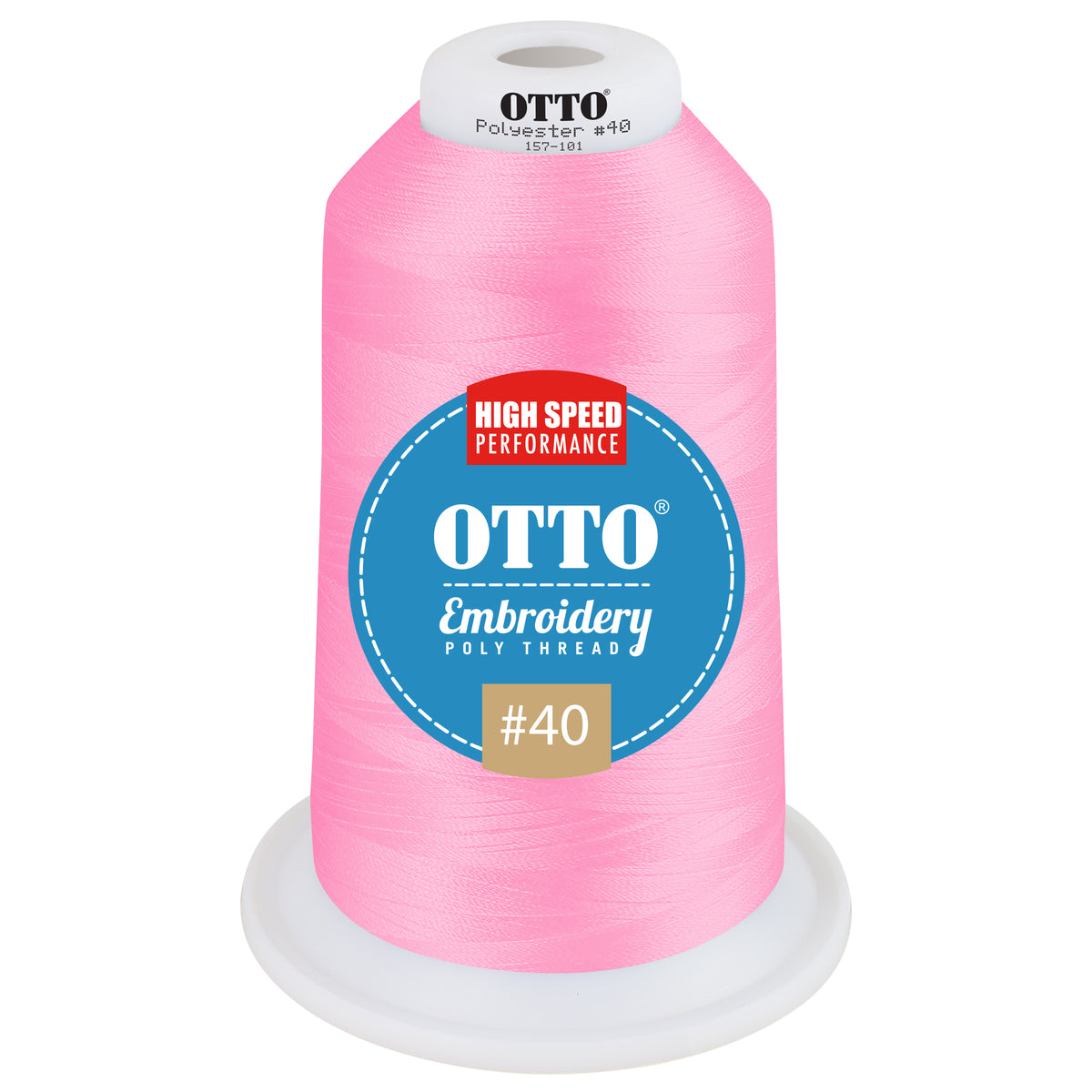 Front View of 41905 - Thread 41905 OTTO Embroidery Poly Thread #40 5,500 yd. King Cone