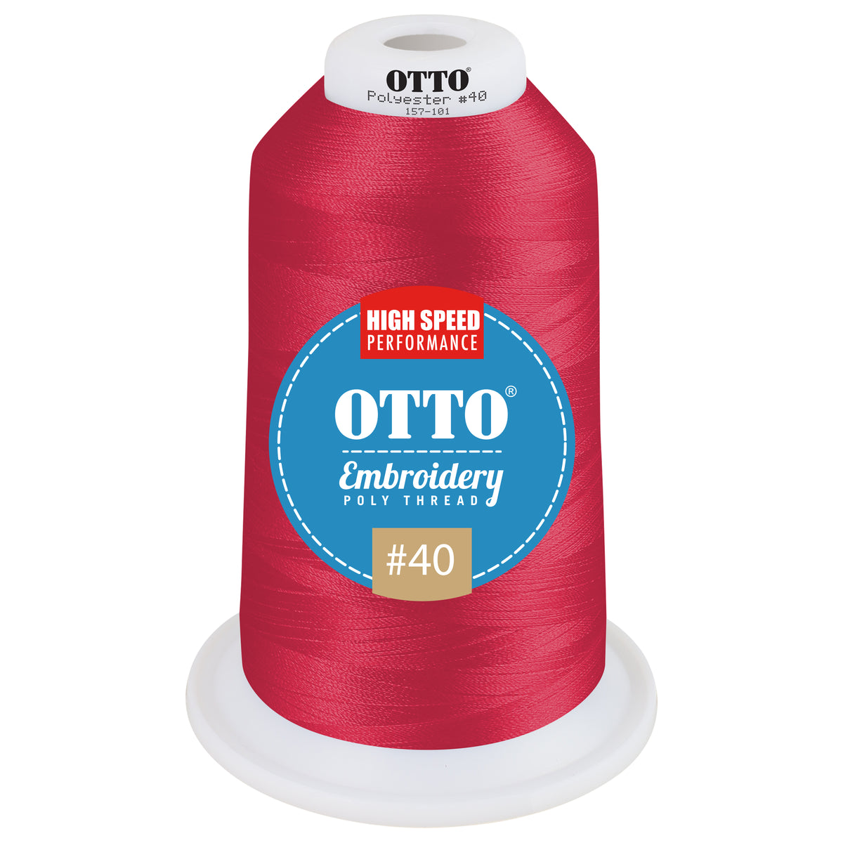Front View of 41945 - Thread 41945 OTTO Embroidery Poly Thread #40 5,500 yd. King Cone