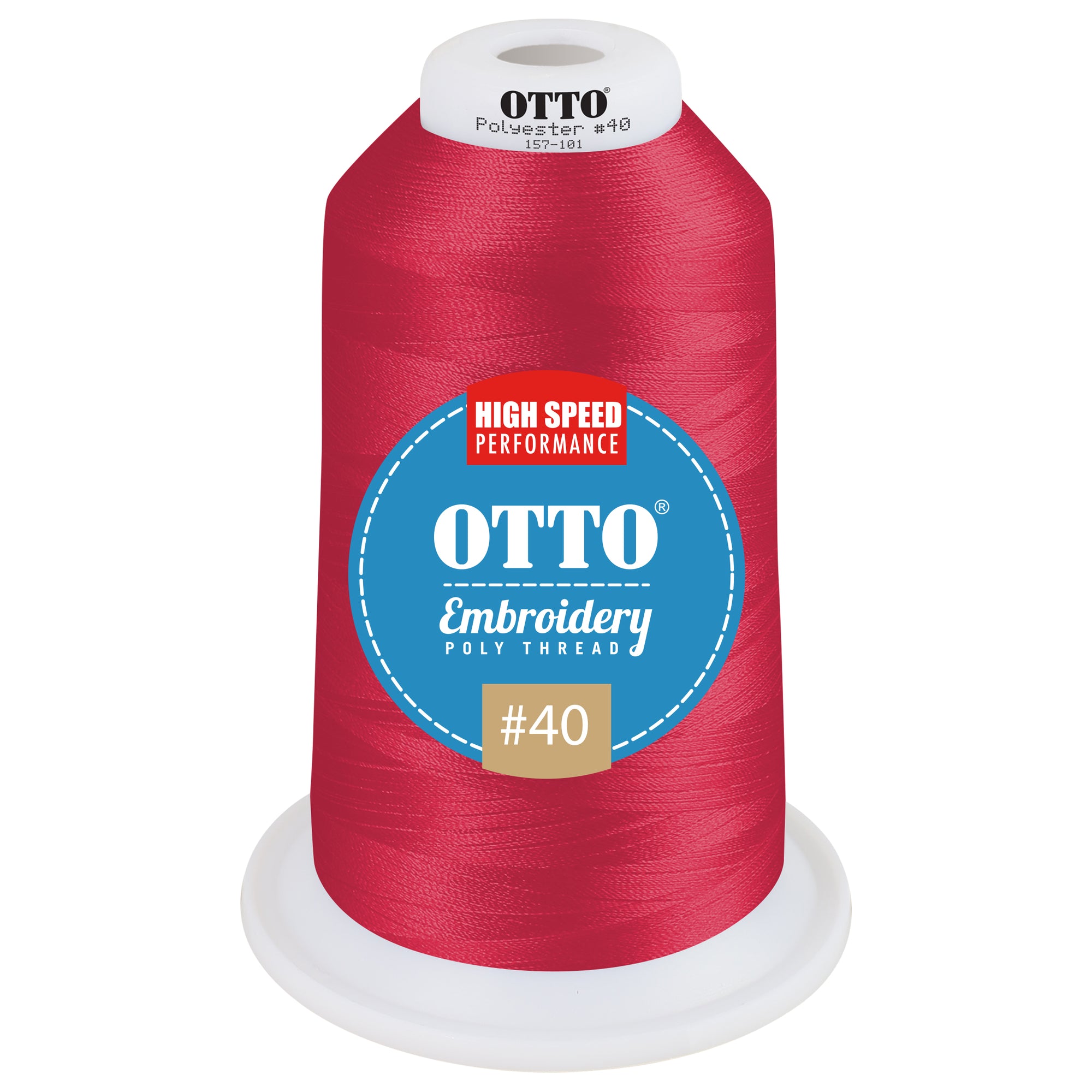 Front View of 41945 - Thread 41945 OTTO Embroidery Poly Thread #40 5,500 yd. King Cone