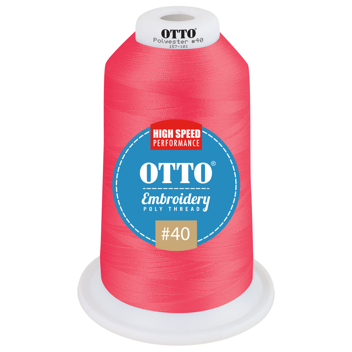 Front View of 42040 - Thread 42040 OTTO Embroidery Poly Thread #40 5,500 yd. King Cone