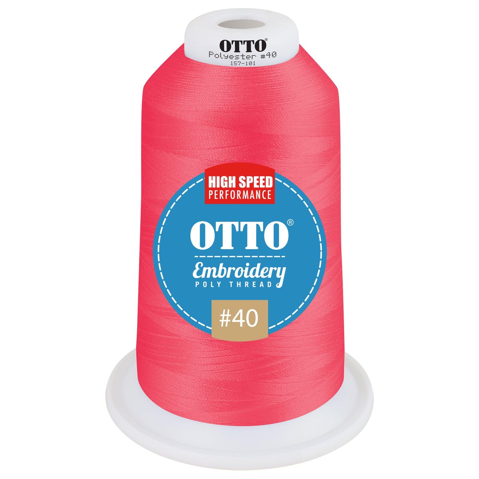 Front View of 42040 - Thread 42040 OTTO Embroidery Poly Thread #40 5,500 yd. King Cone