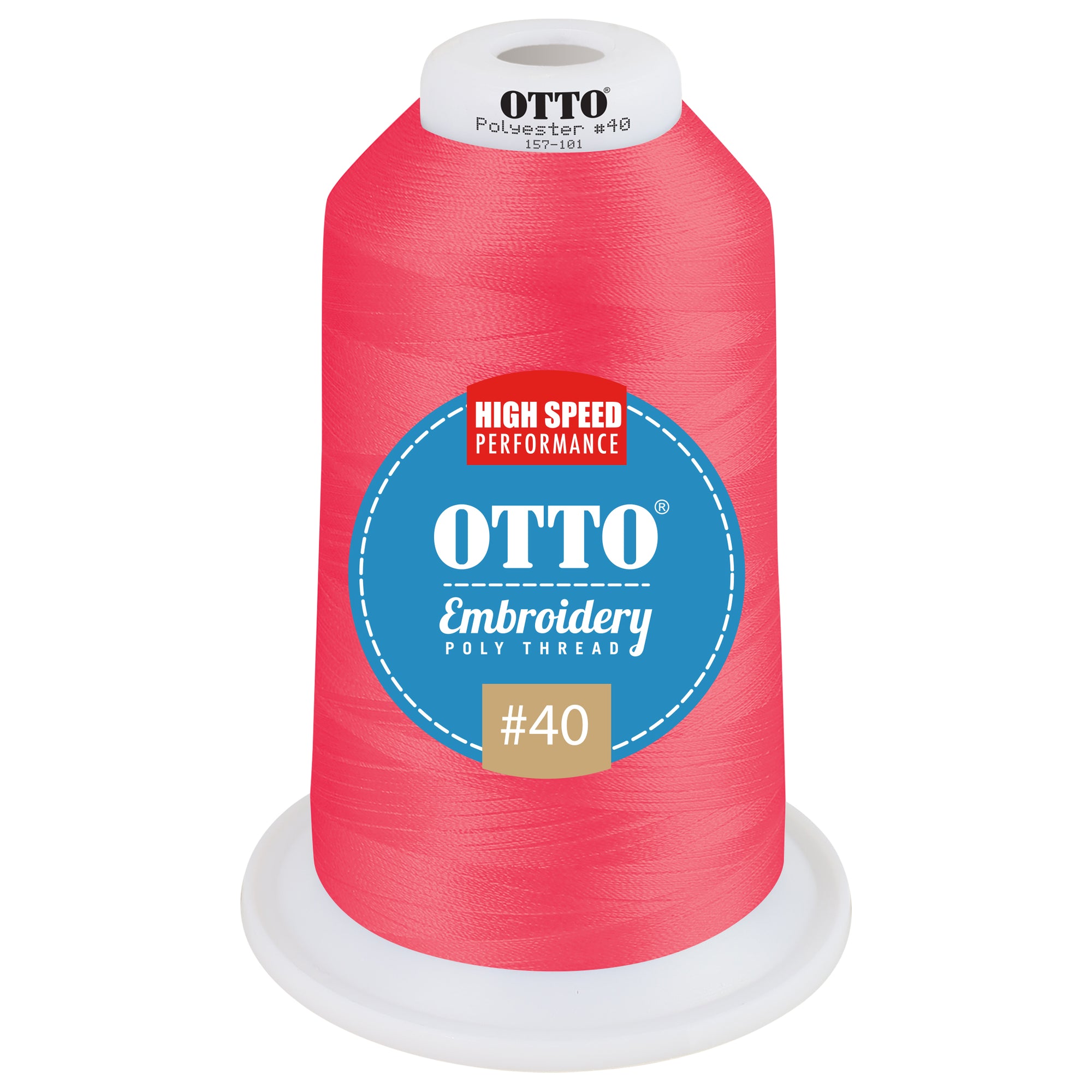 Front View of 42040 - Thread 42040 OTTO Embroidery Poly Thread #40 5,500 yd. King Cone