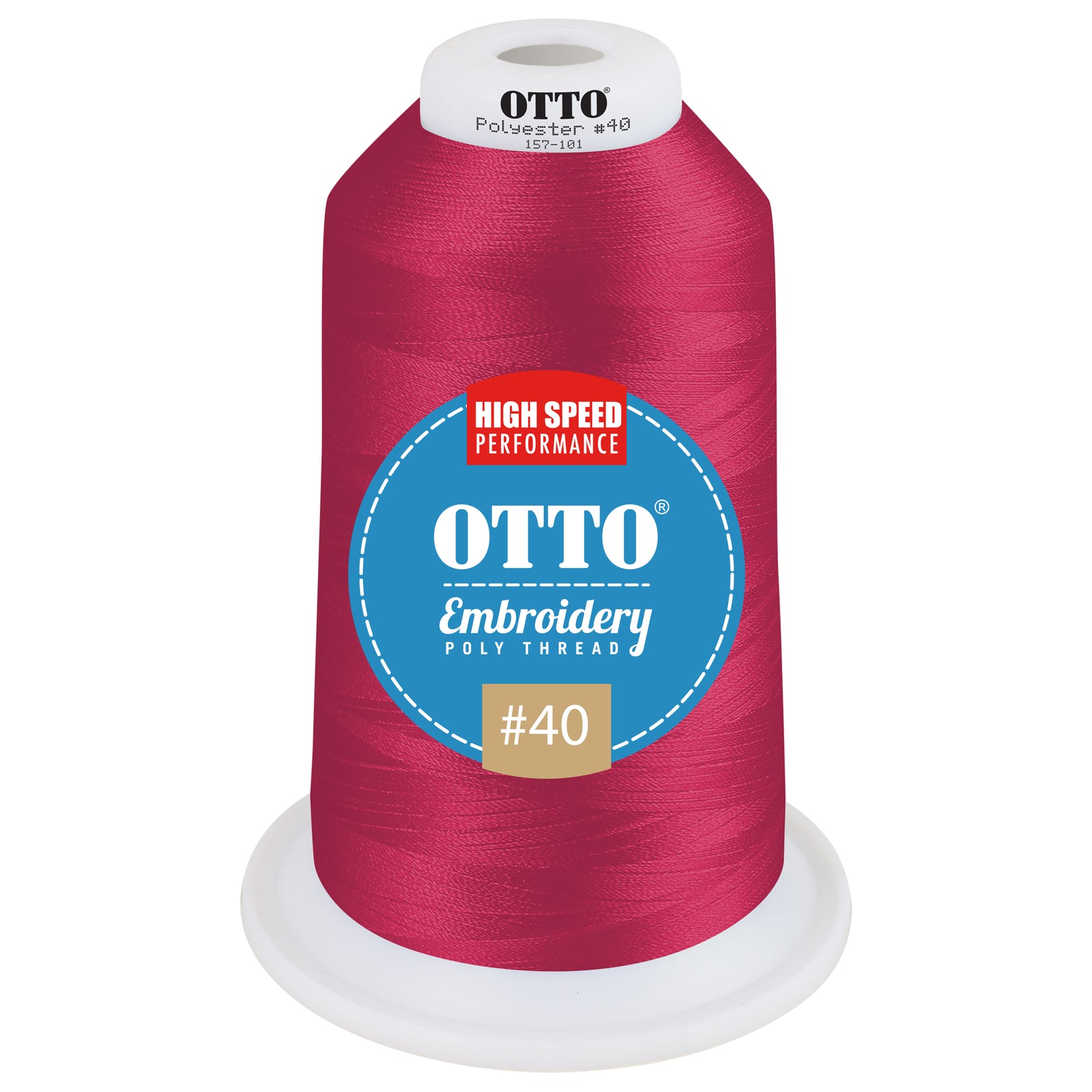 Front View of 42041 - Thread 42041 OTTO Embroidery Poly Thread #40 5,500 yd. King Cone