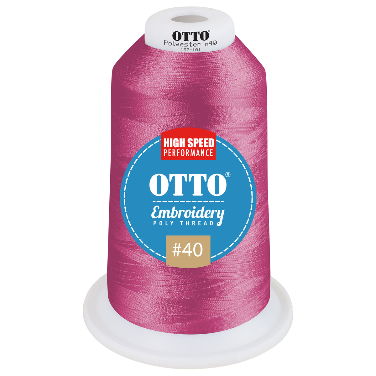 Front View of 42063 - Thread 42063 OTTO Embroidery Poly Thread #40 5,500 yd. King Cone
