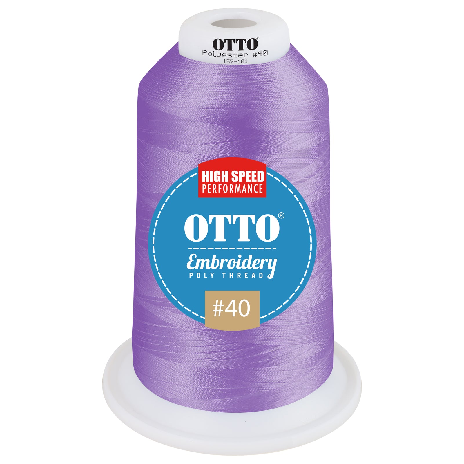 Front View of 42075 - Thread 42075 OTTO Embroidery Poly Thread #40 5,500 yd. King Cone