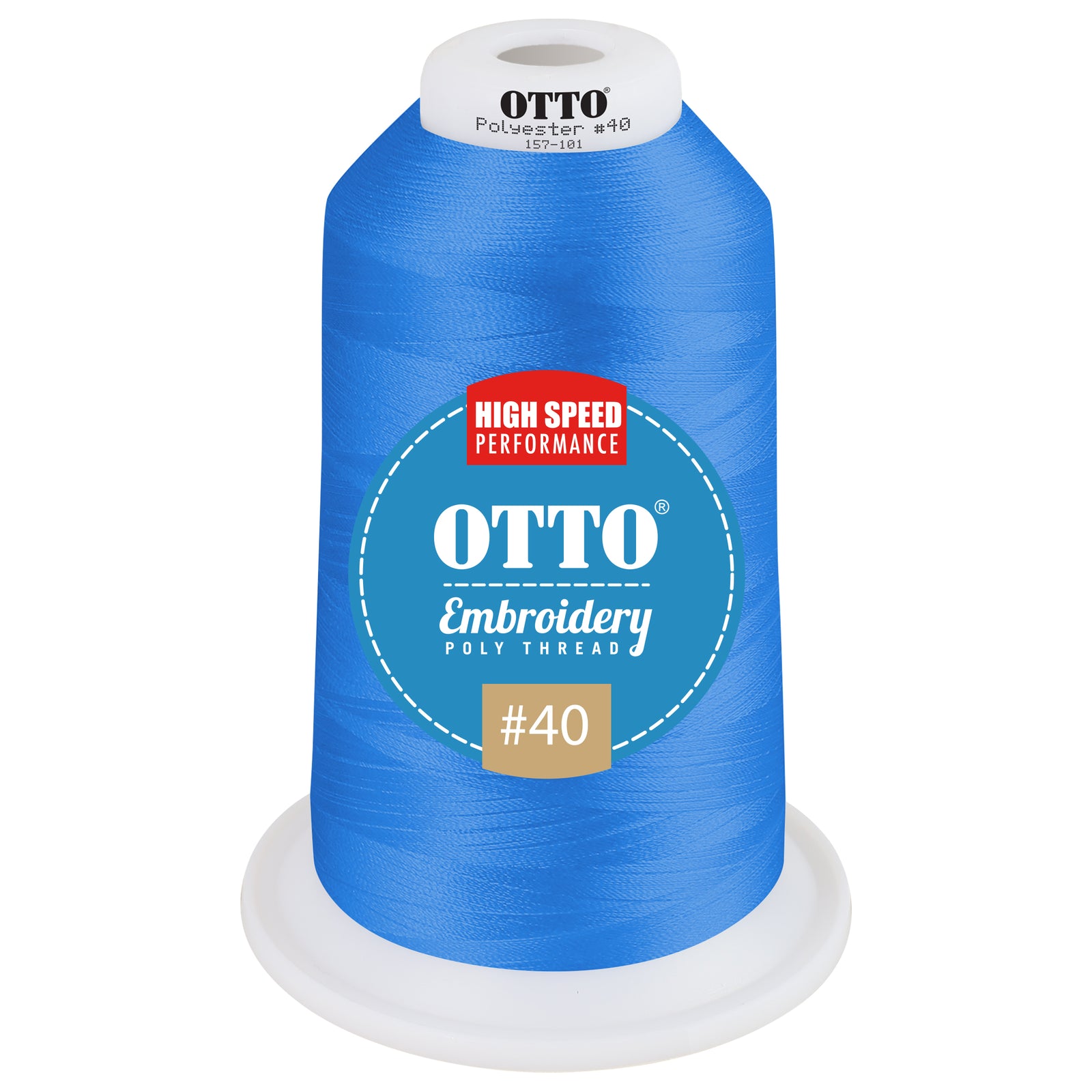 Front View of 42133 - Thread 42133 OTTO Embroidery Poly Thread #40 5,500 yd. King Cone