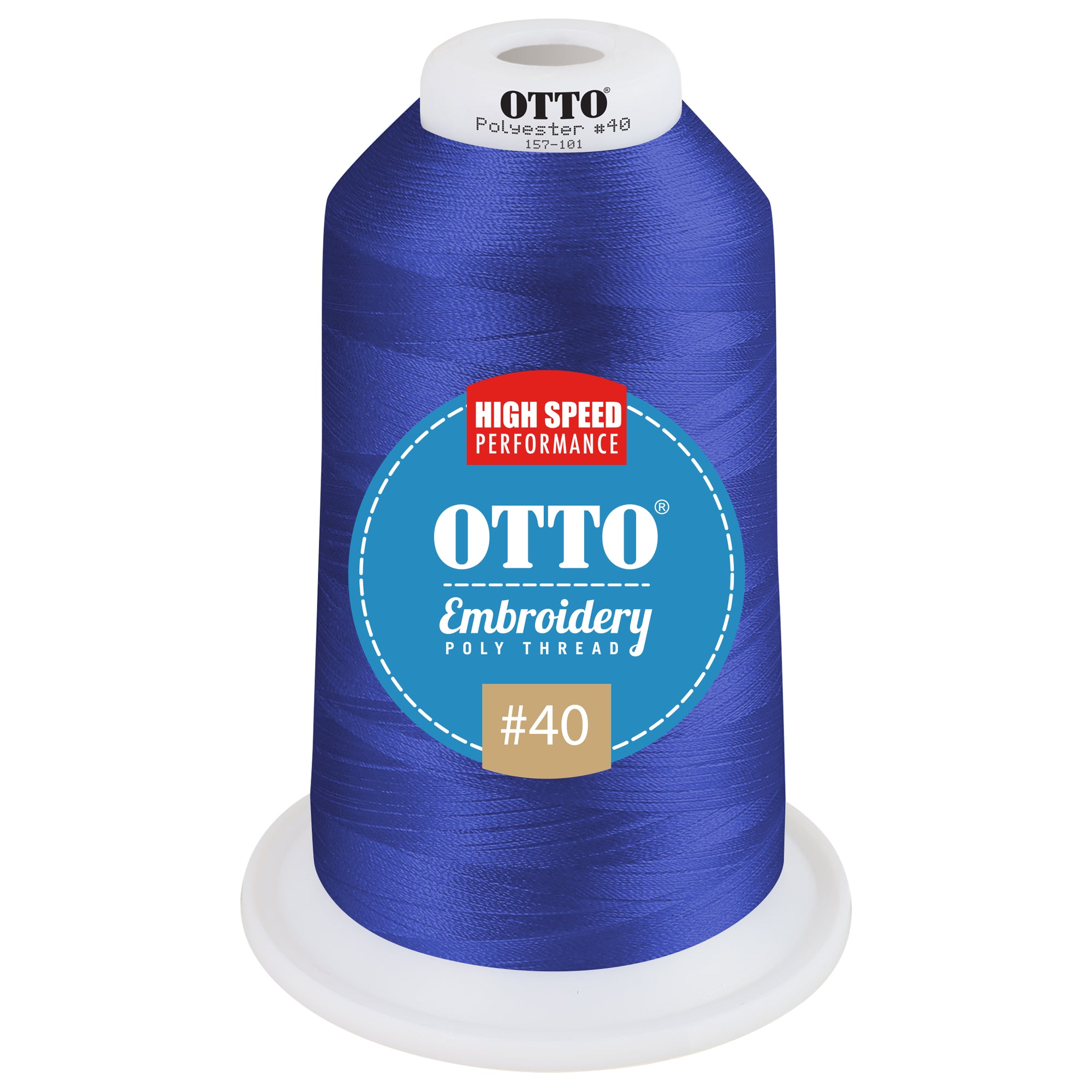 Front View of 42147 - Thread 42147 OTTO Embroidery Poly Thread #40 5,500 yd. King Cone