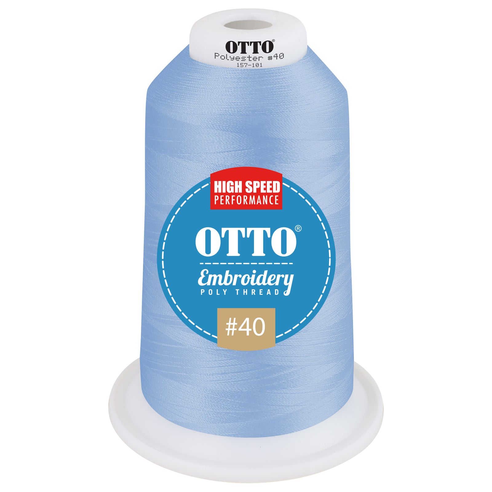 Front View of 42164 - Thread 42164 OTTO Embroidery Poly Thread #40 5,500 yd. King Cone