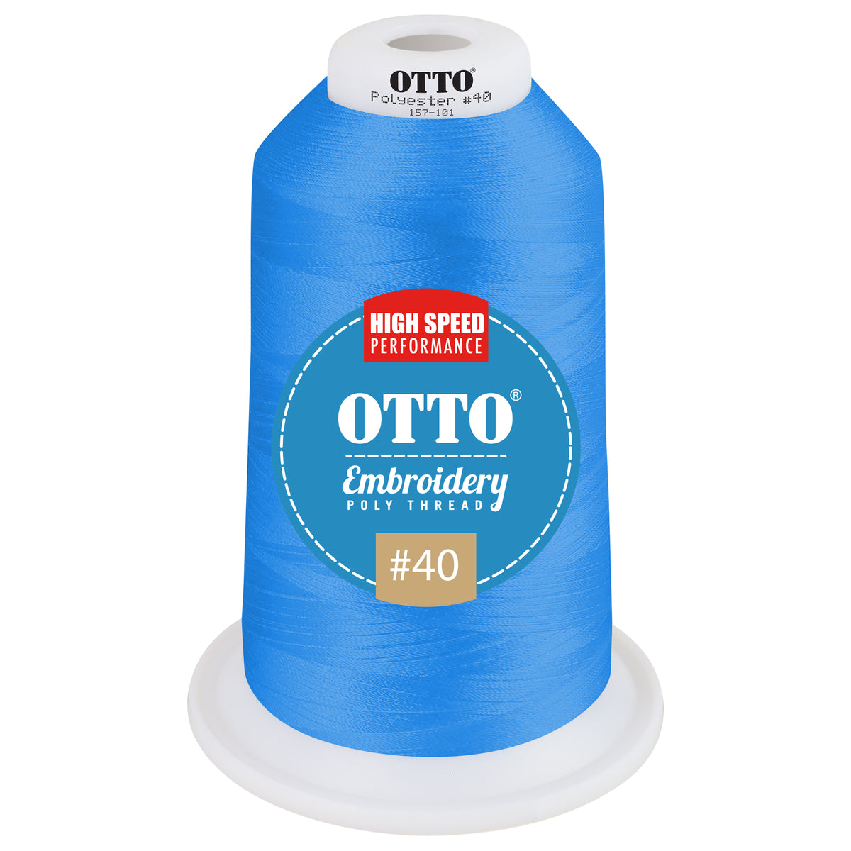 Front View of 42193 - Thread 42193 OTTO Embroidery Poly Thread #40 5,500 yd. King Cone