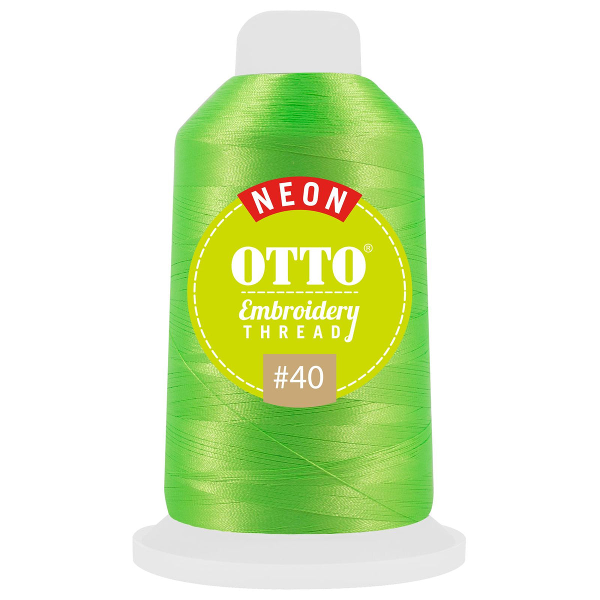Front View of 42270 - Thread 42270 OTTO Embroidery Neon Thread #40 1,100 yd. Cone