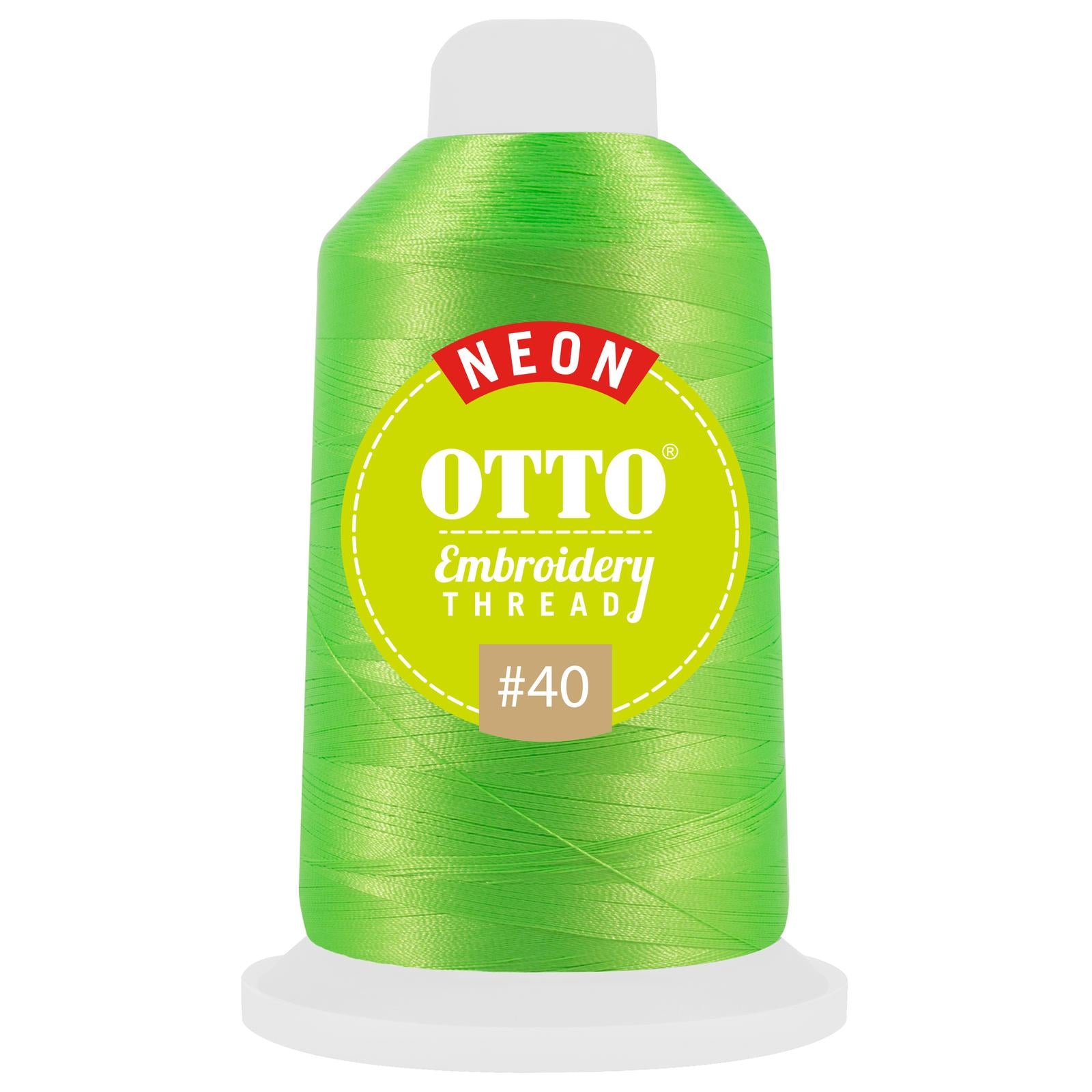 Front View of 42270 - Thread 42270 OTTO Embroidery Neon Thread #40 1,100 yd. Cone