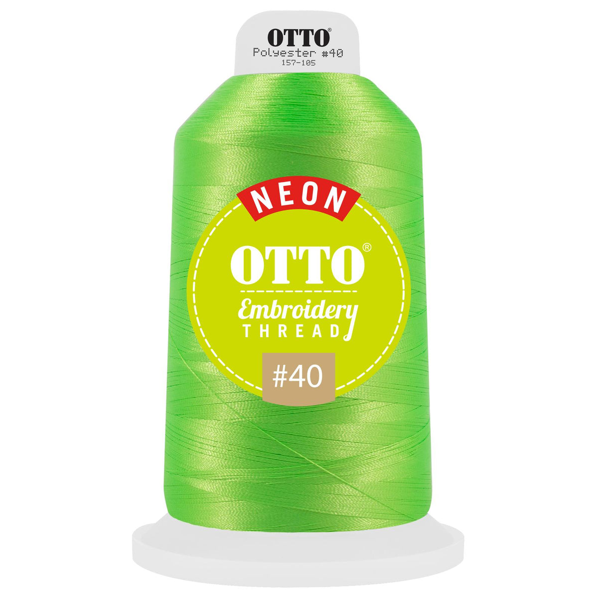Front View of 42270 - Thread 42270 OTTO Embroidery Neon Thread #40 5,500 yd. King Cone
