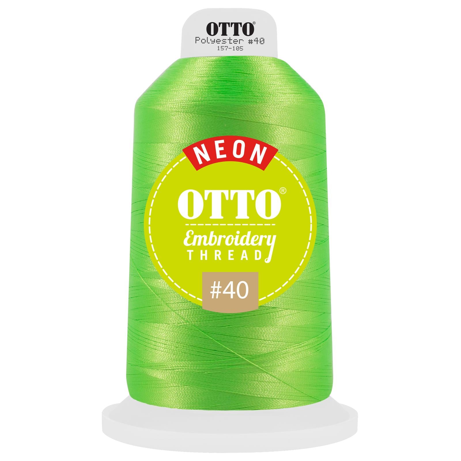Front View of 42270 - Thread 42270 OTTO Embroidery Neon Thread #40 5,500 yd. King Cone