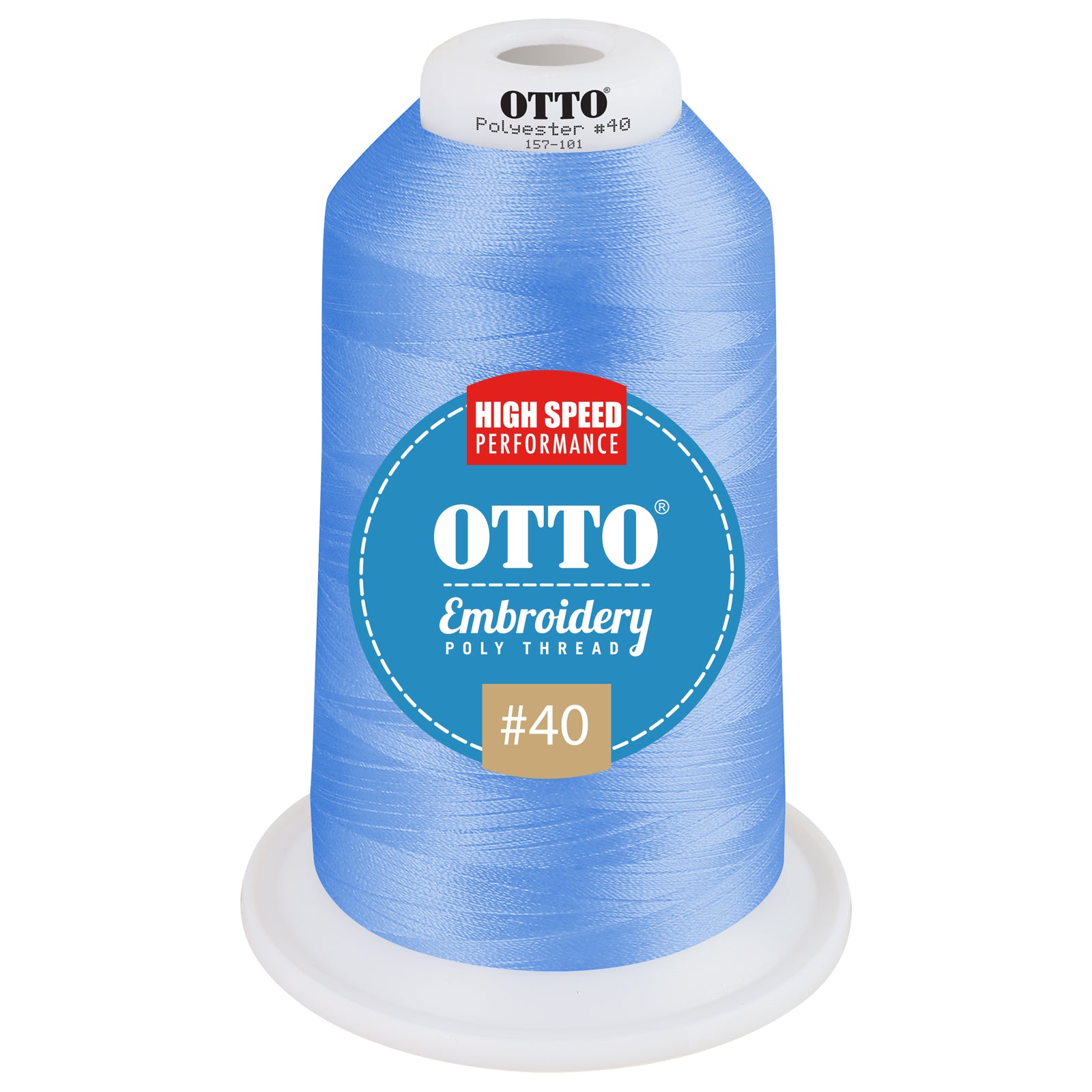 Front View of 45602 - Thread 45602 OTTO Embroidery Poly Thread #40 5,500 yd. King Cone