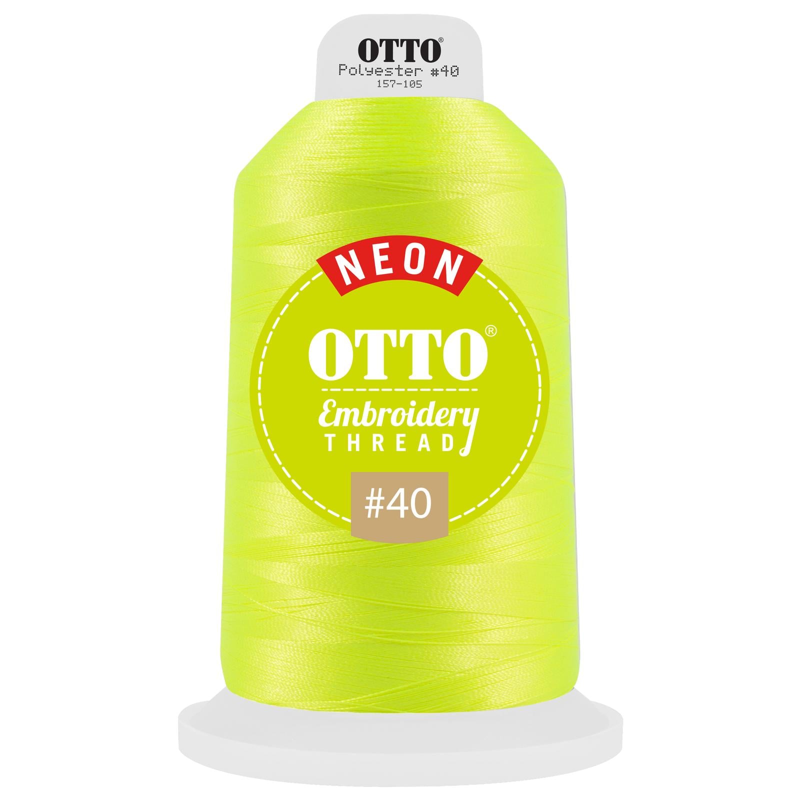 Front View of 45713 - Thread 45713 OTTO Embroidery Neon Thread #40 5,500 yd. King Cone
