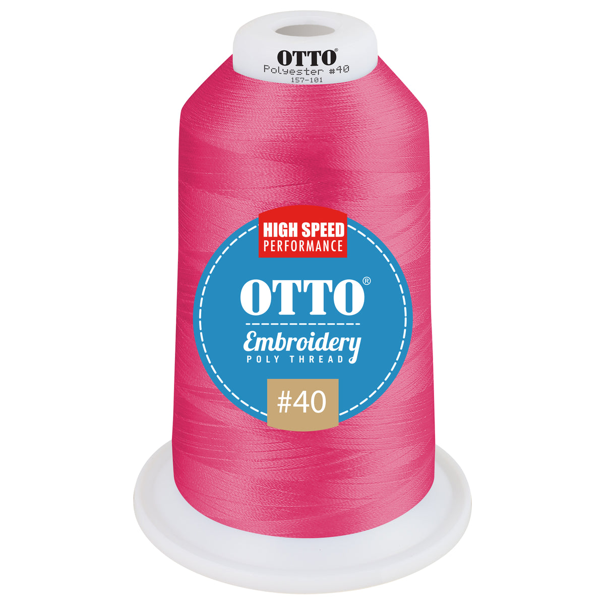 Front View of 47425 - Thread 47425 OTTO Embroidery Poly Thread #40 5,500 yd. King Cone