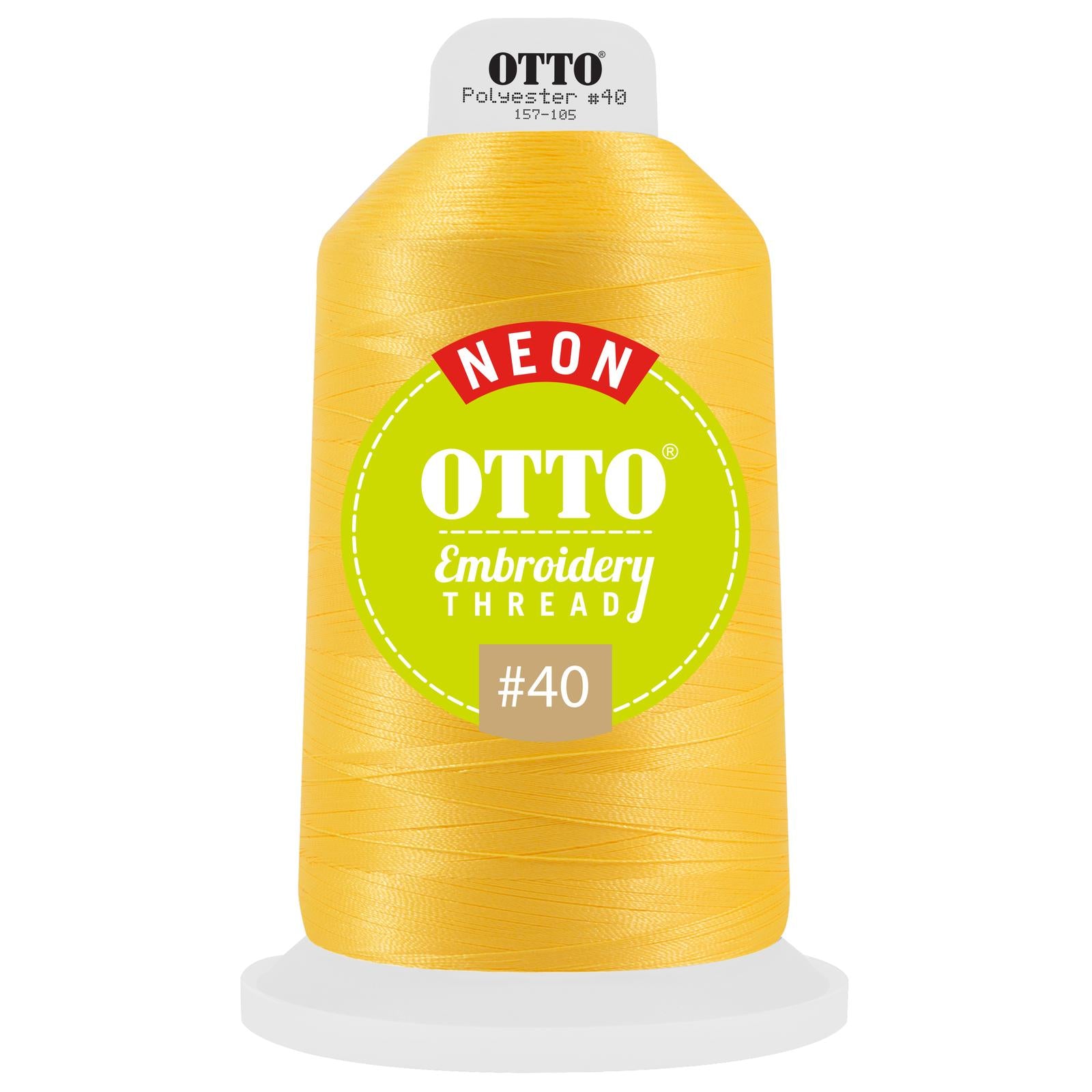Front View of 47548 - Thread 47548 OTTO Embroidery Neon Thread #40 5,500 yd. King Cone