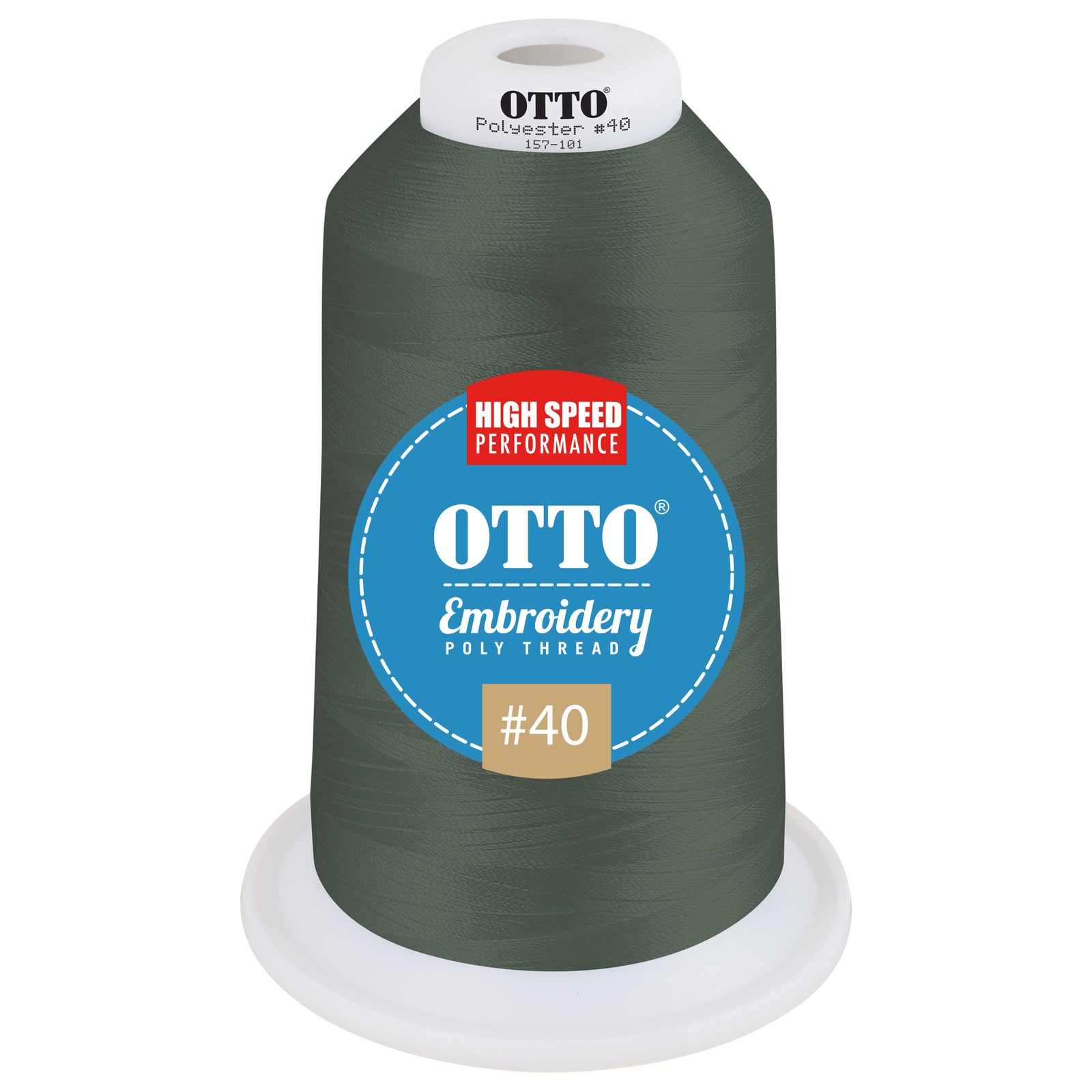 Front View of 48522 - Thread 48522 OTTO Embroidery Poly Thread #40 5,500 yd. King Cone