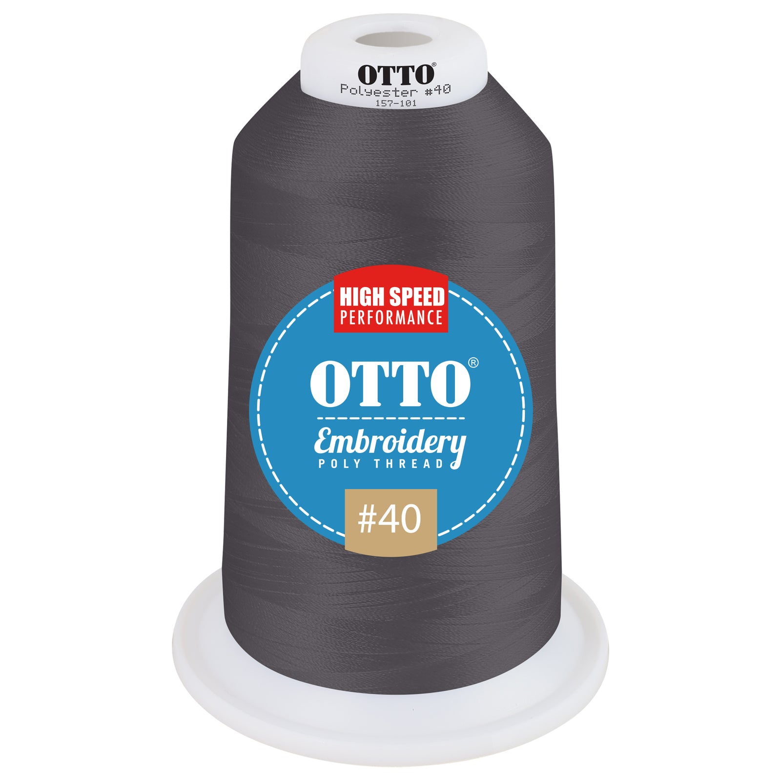 Front View of 48604 - Thread 48604 OTTO Embroidery Poly Thread #40 5,500 yd. King Cone