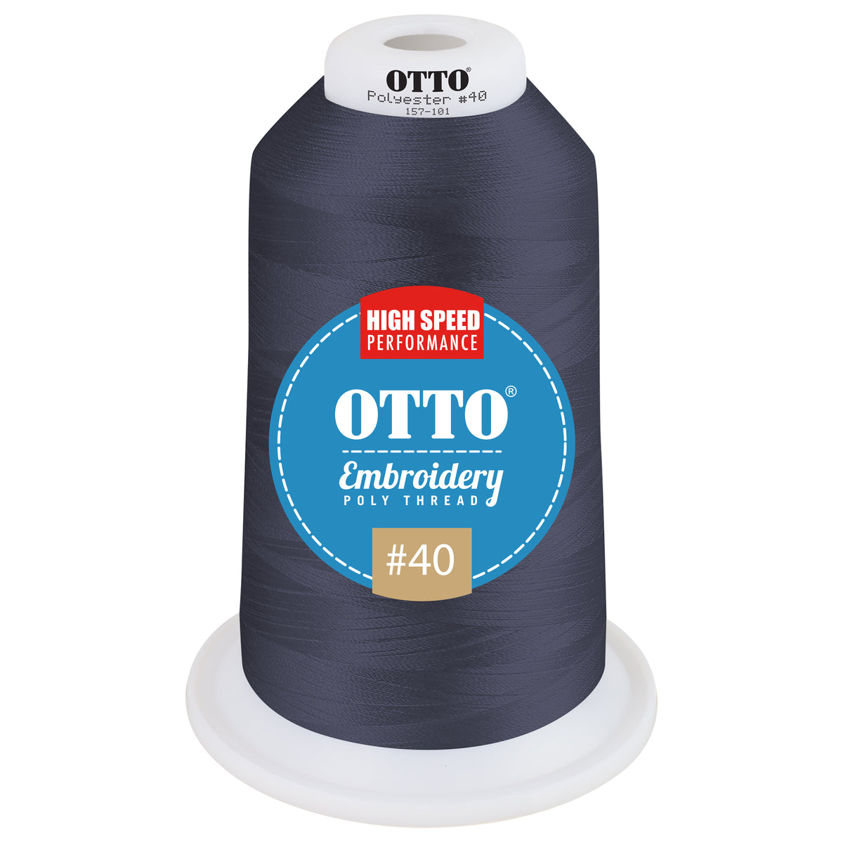 Front View of 48605 - Thread 48605 OTTO Embroidery Poly Thread #40 5,500 yd. King Cone
