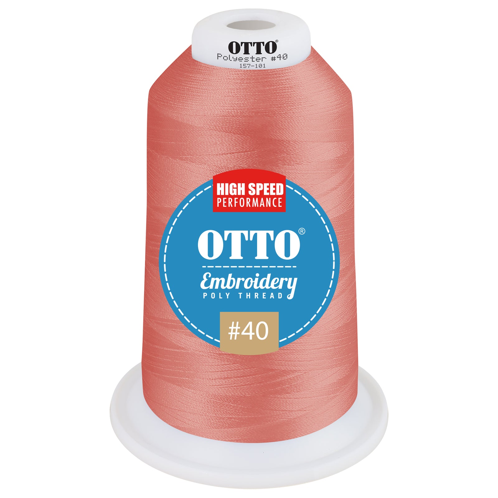 Front View of 48902 - Thread 48902 OTTO Embroidery Poly Thread #40 5,500 yd. King Cone