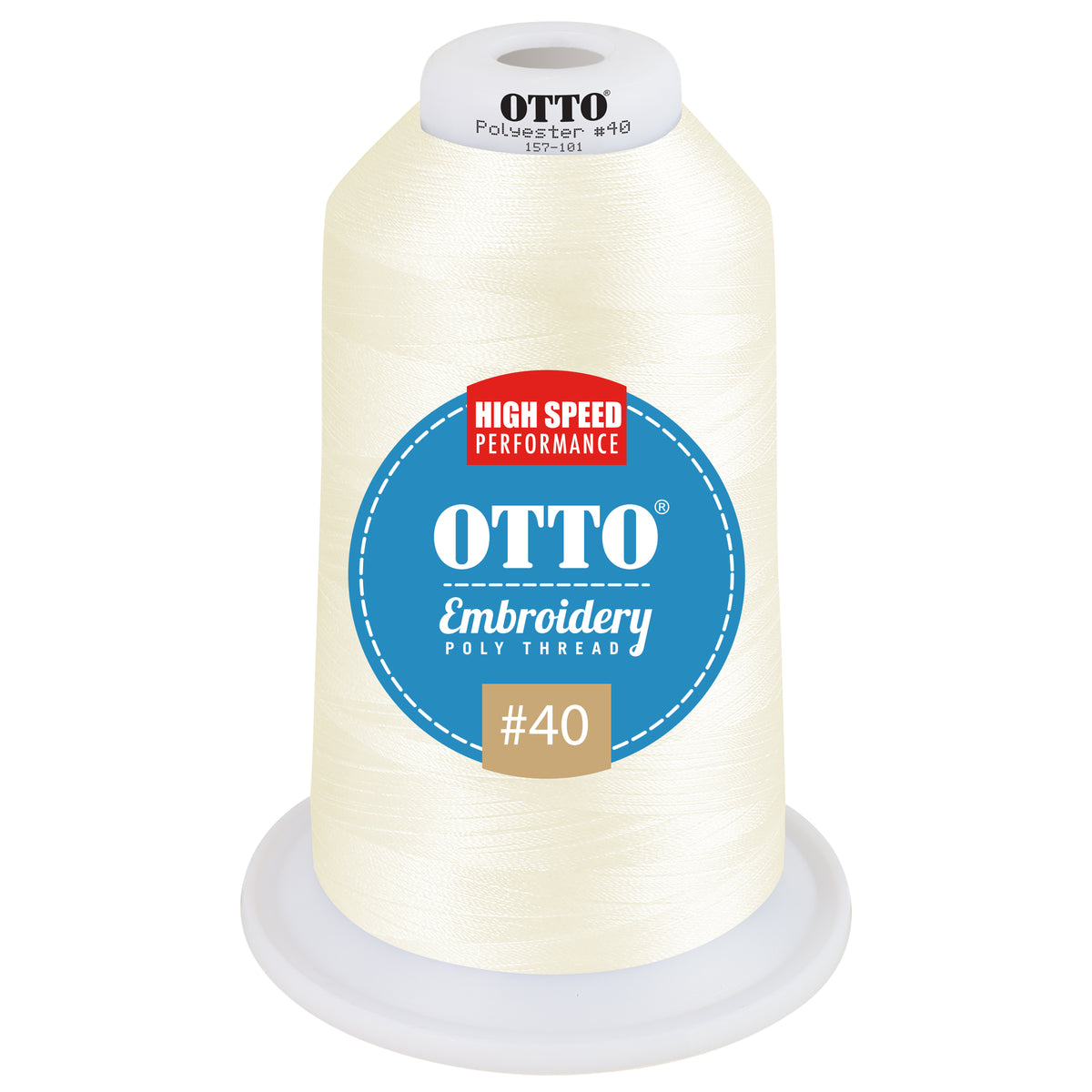 Front View of 49064 - Thread 49064 OTTO Embroidery Poly Thread #40 5,500 yd. King Cone