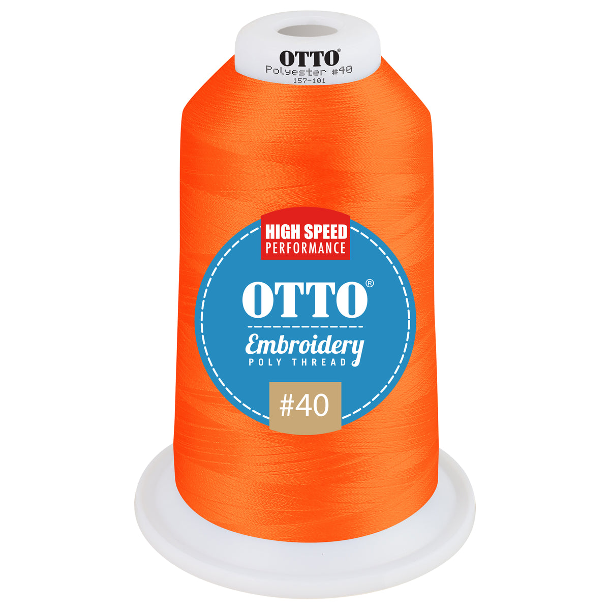 Front View of 49072 - Thread 49072 OTTO Embroidery Poly Thread #40 5,500 yd. King Cone