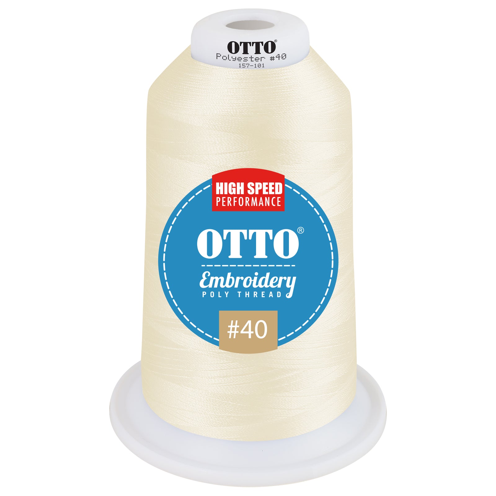 Front View of 49162 - Thread 49162 OTTO Embroidery Poly Thread #40 5,500 yd. King Cone